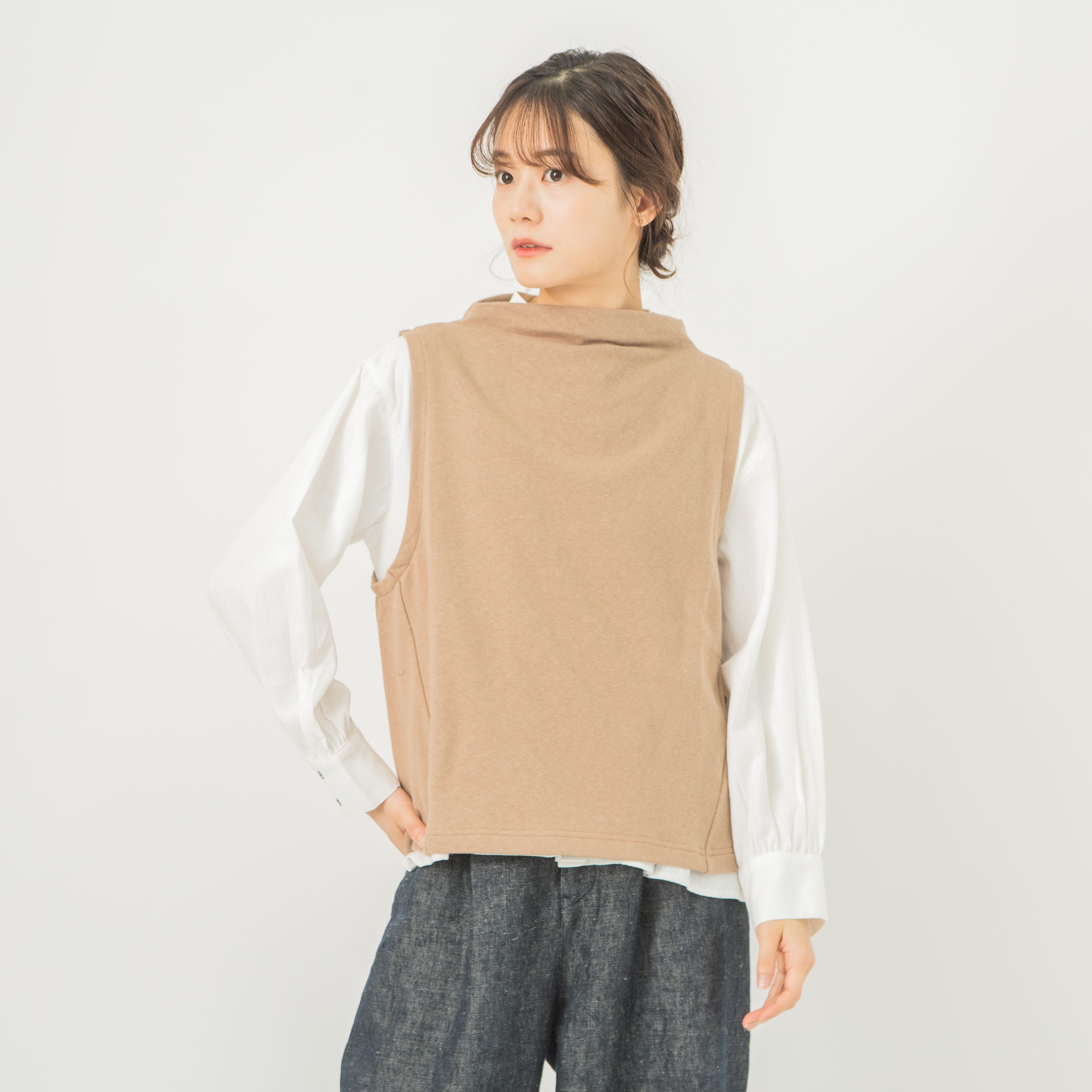 HERMÈS ベージュ コットン ベスト HERMÈS ベージュ コットン ベスト HERMES(エルメス) ベスト・ジレ