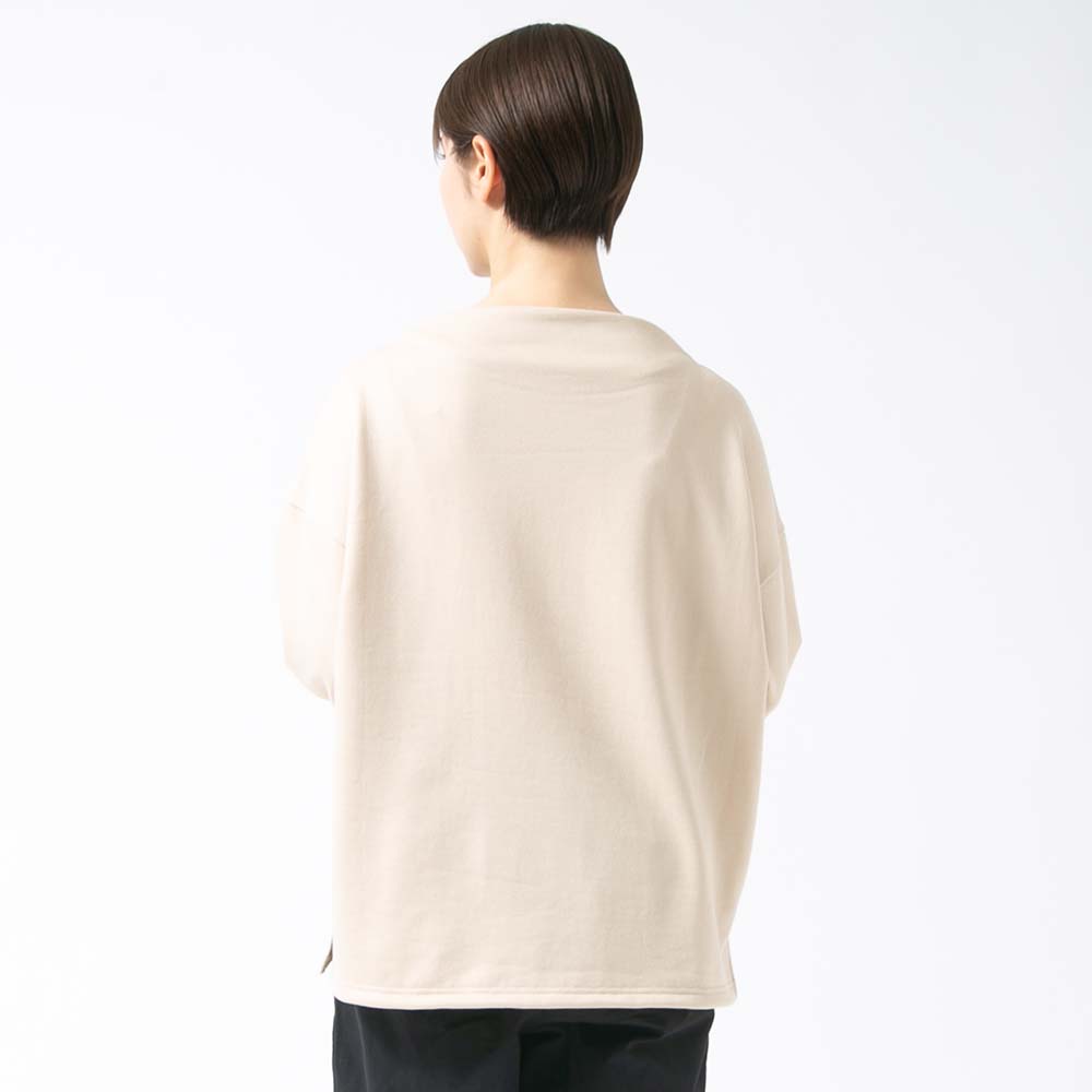 デクラーク裏毛ボトルネックプルオーバー