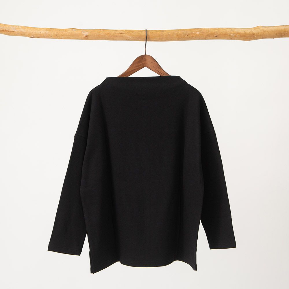 デクラーク裏毛ボトルネックプルオーバー