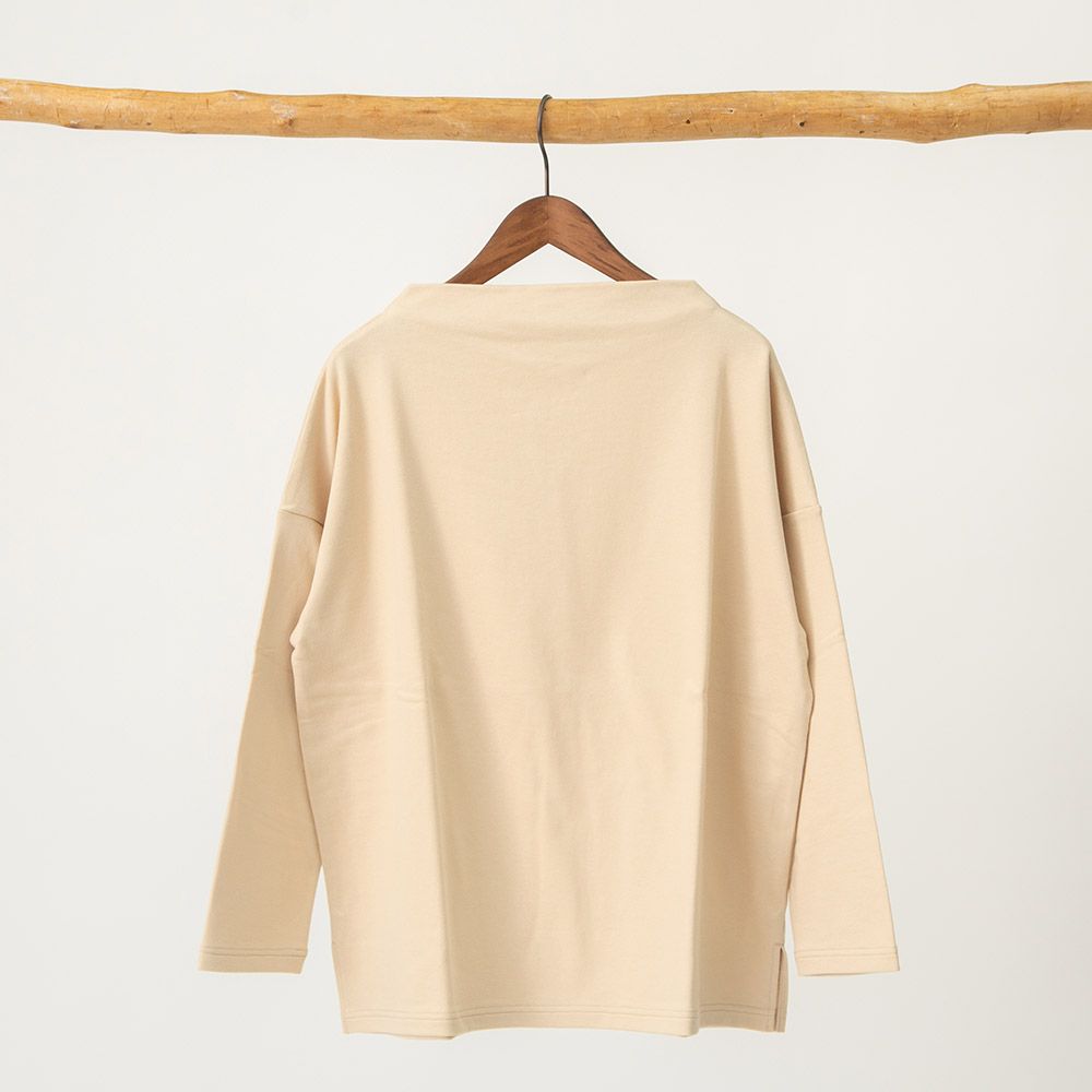 デクラーク裏毛ボトルネックプルオーバー