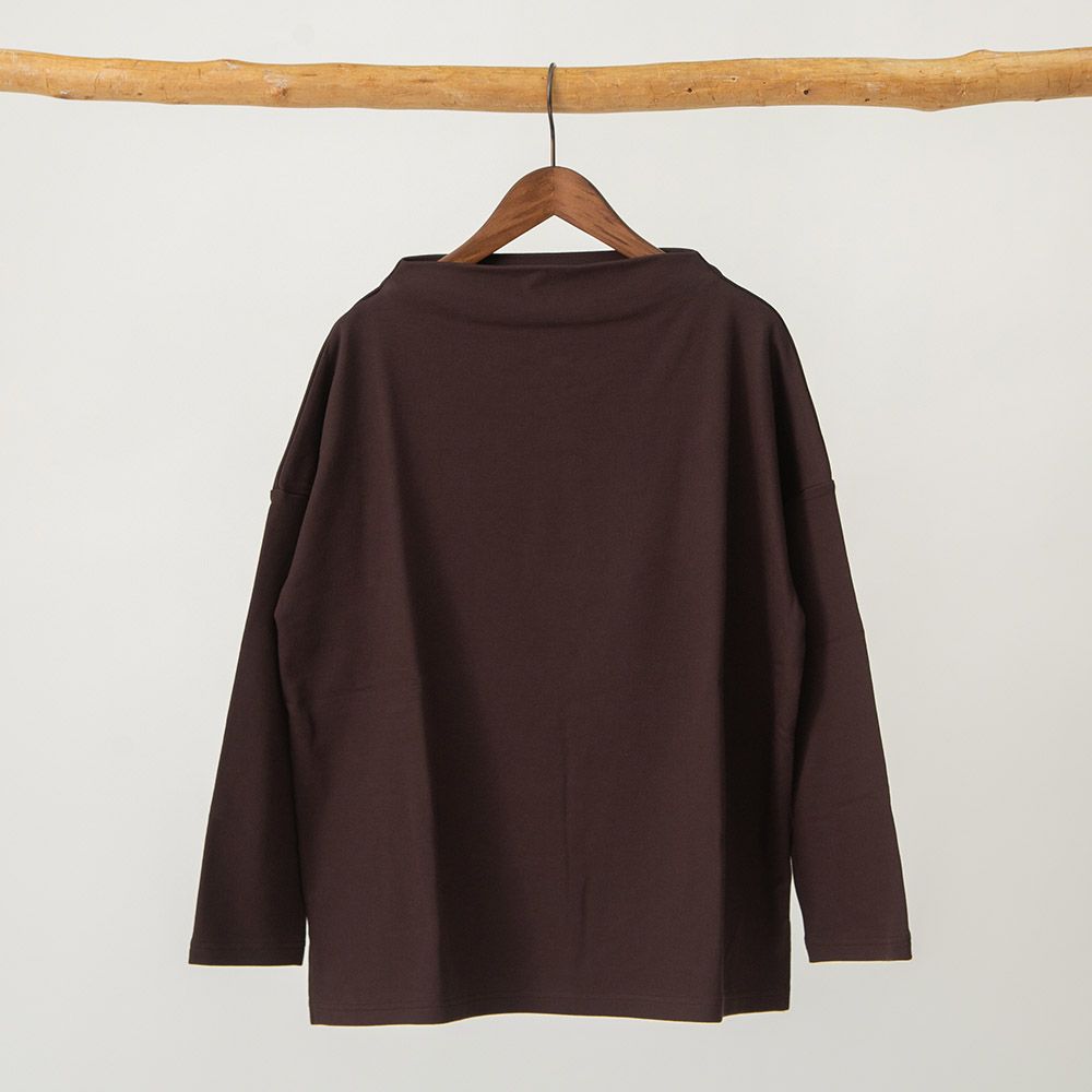 デクラーク裏毛ボトルネックプルオーバー