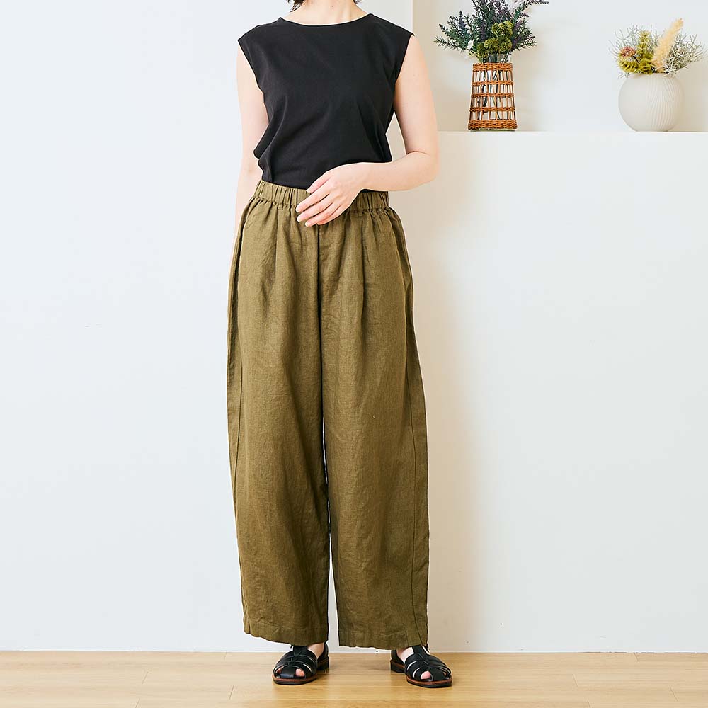 GW SALE】リネンコクーンパンツ