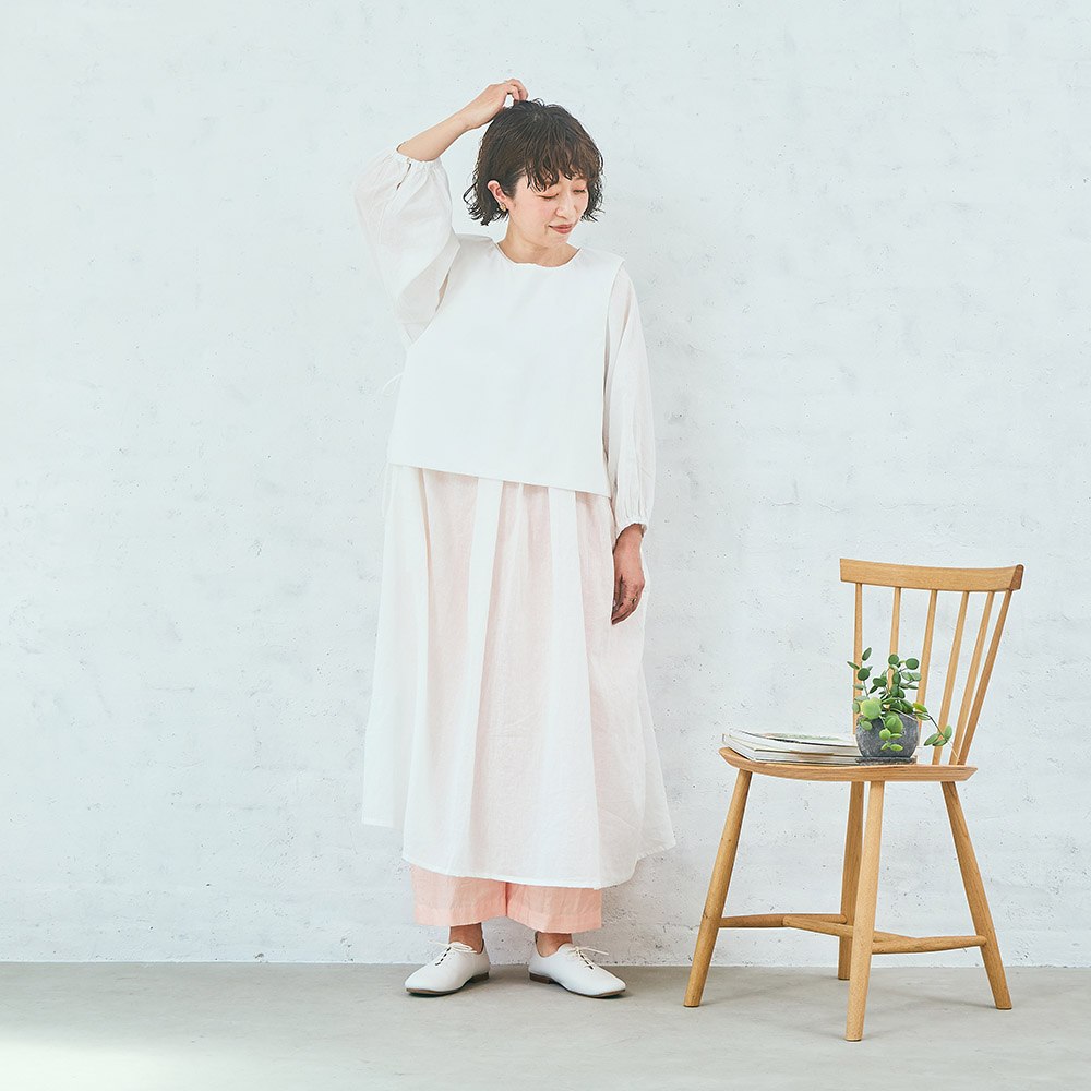 【tomomiさんコラボ】コットンタイプライターパディングベスト｜再販売