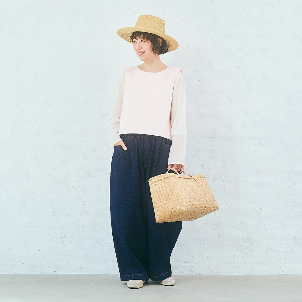 コットンタイプライターパディングベスト