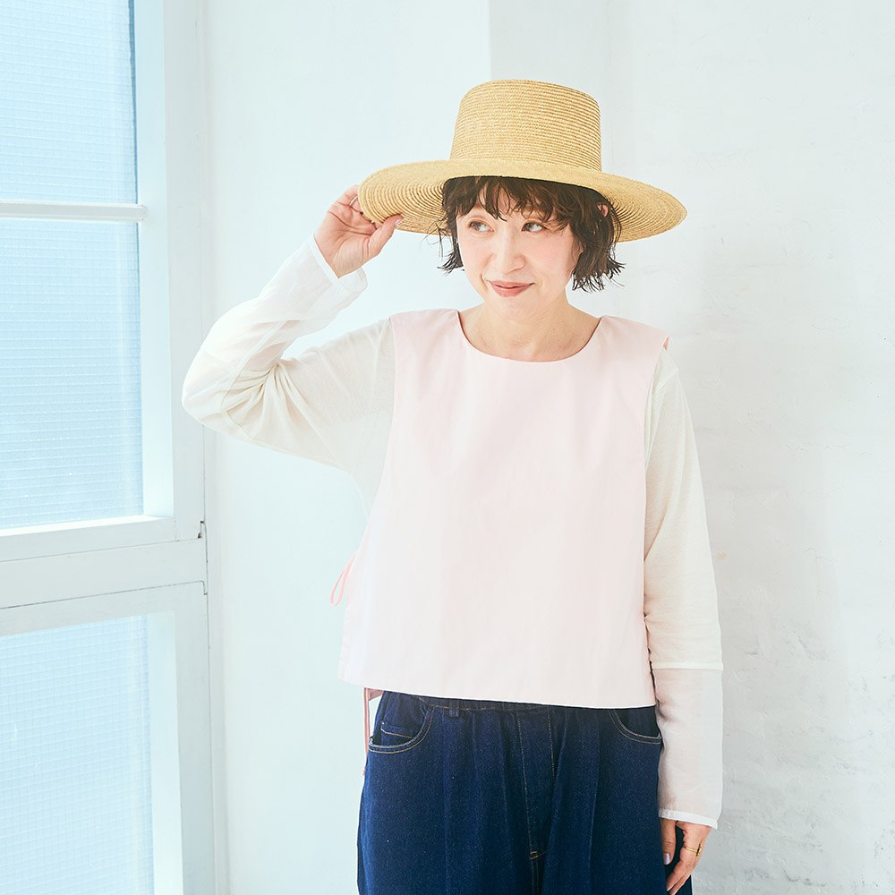 コットンタイプライターパディングベスト