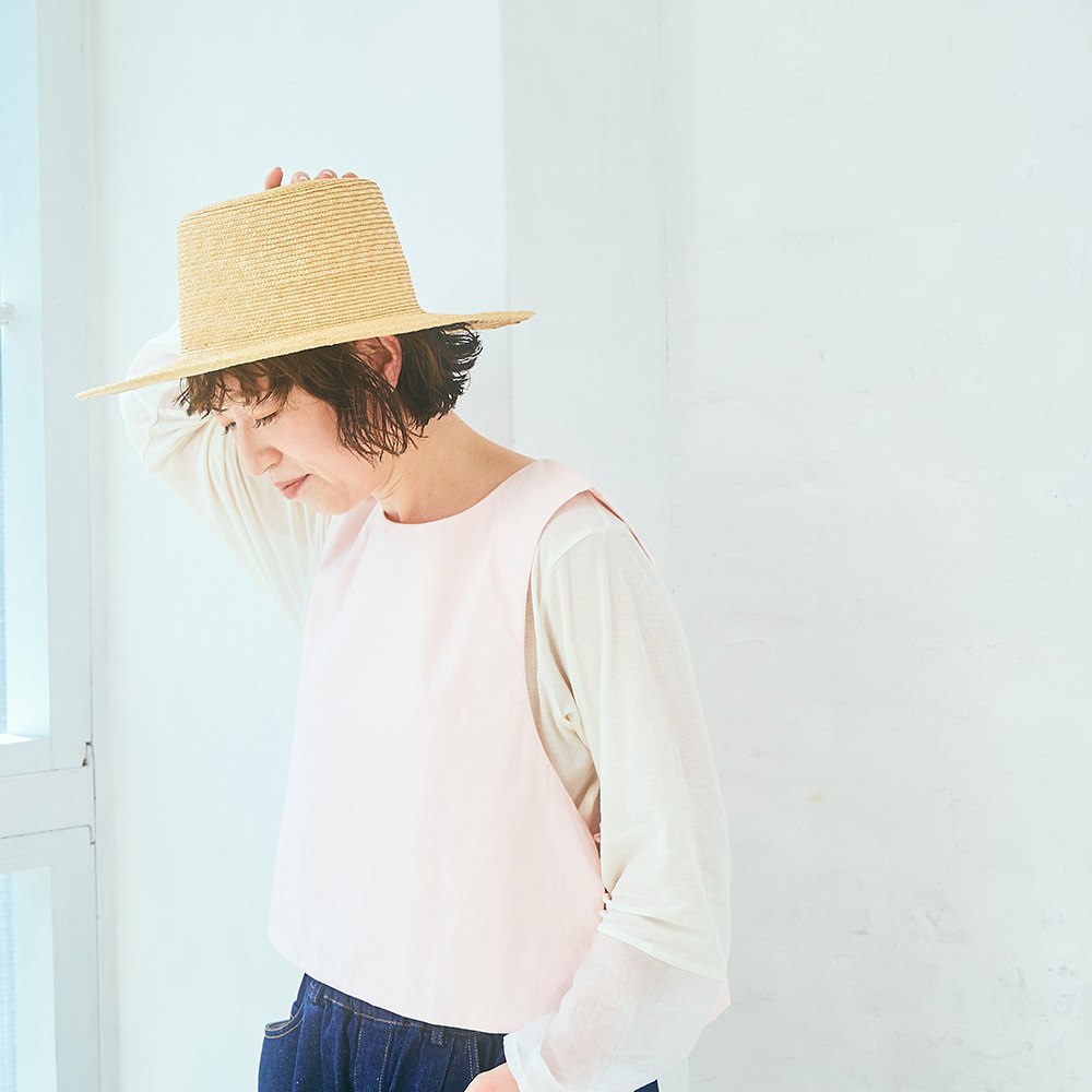 コットンタイプライターパディングベスト