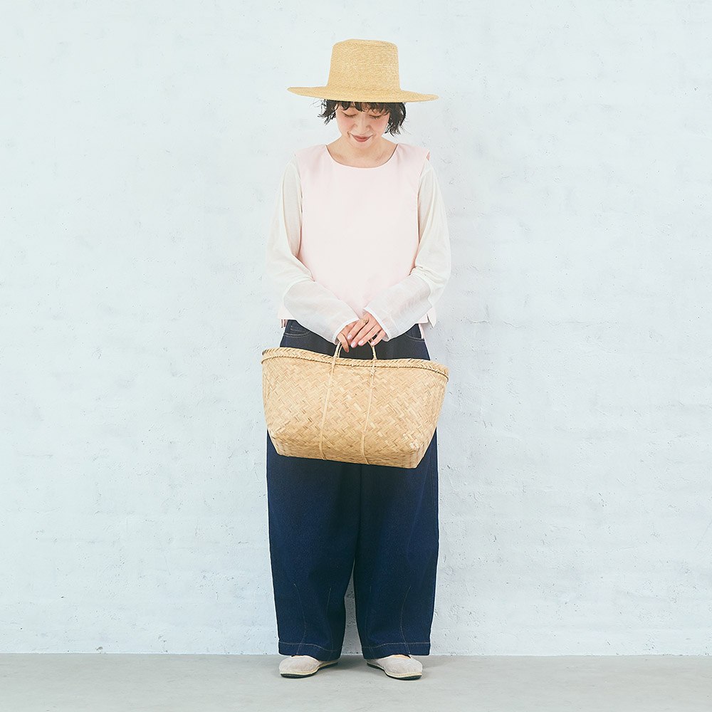 コットンタイプライターパディングベスト