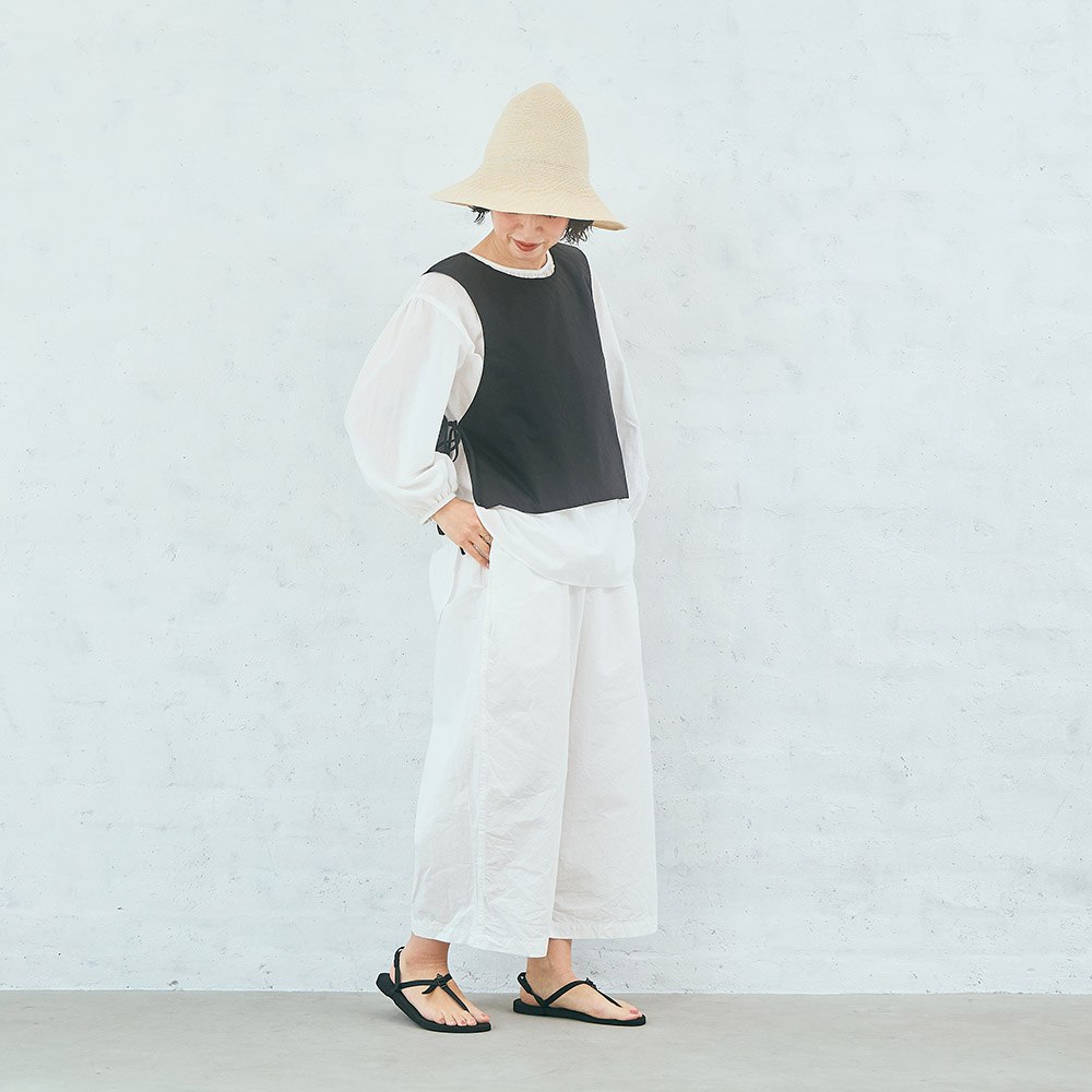 コットンタイプライターパディングベスト