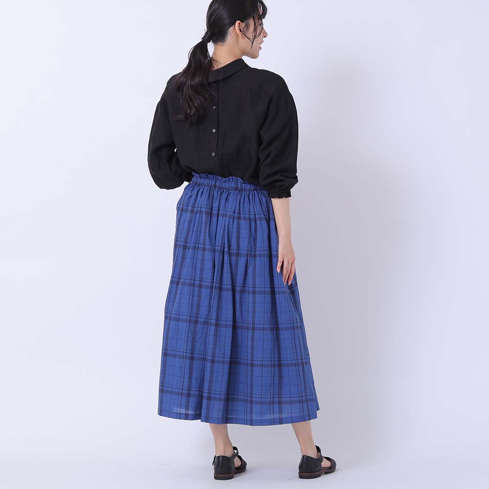 コットンドビーシンプルチェックスカート