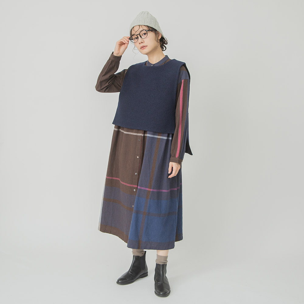 パウダーウールニットニットキャップ