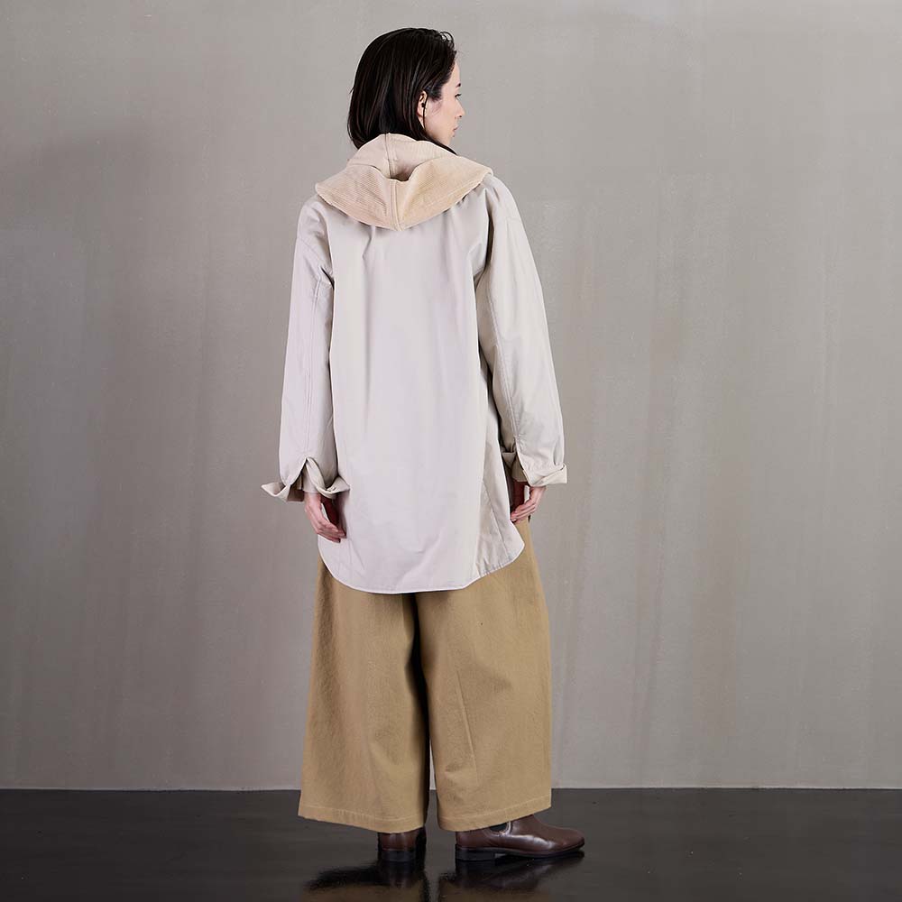 T. コットンブロード中綿シャツジャケット