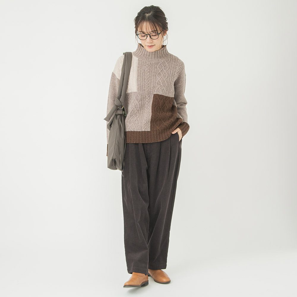 コットンコーデュロイタックパンツ