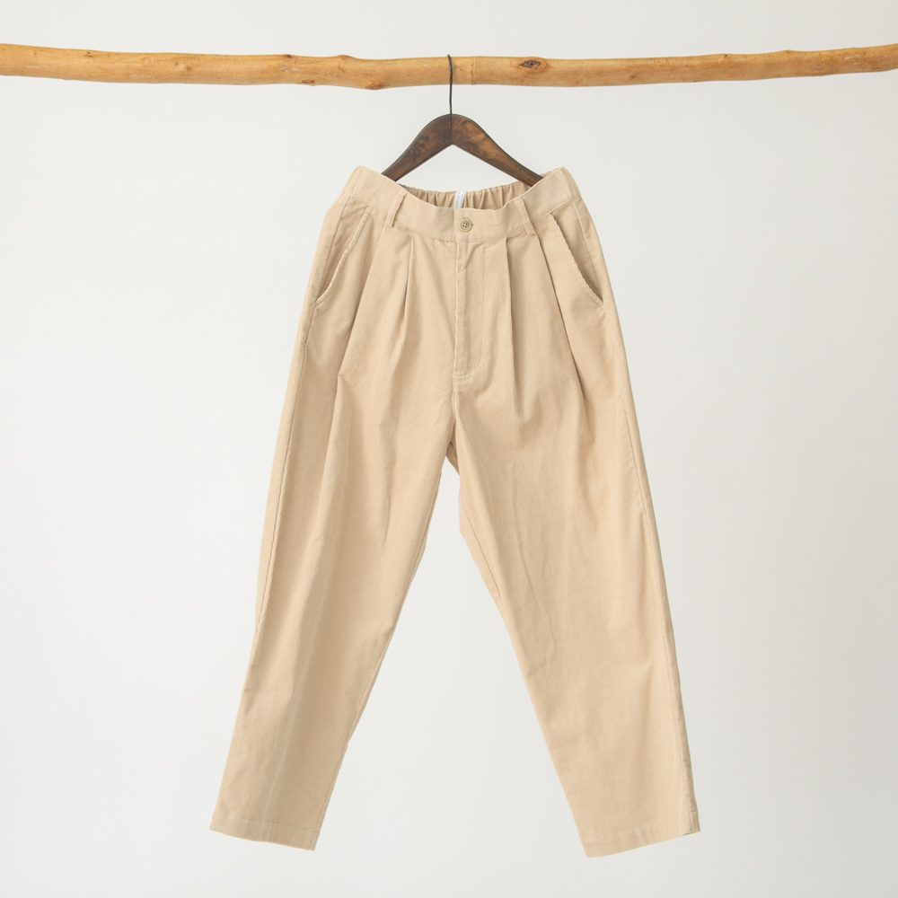 コットンコーデュロイタックパンツ
