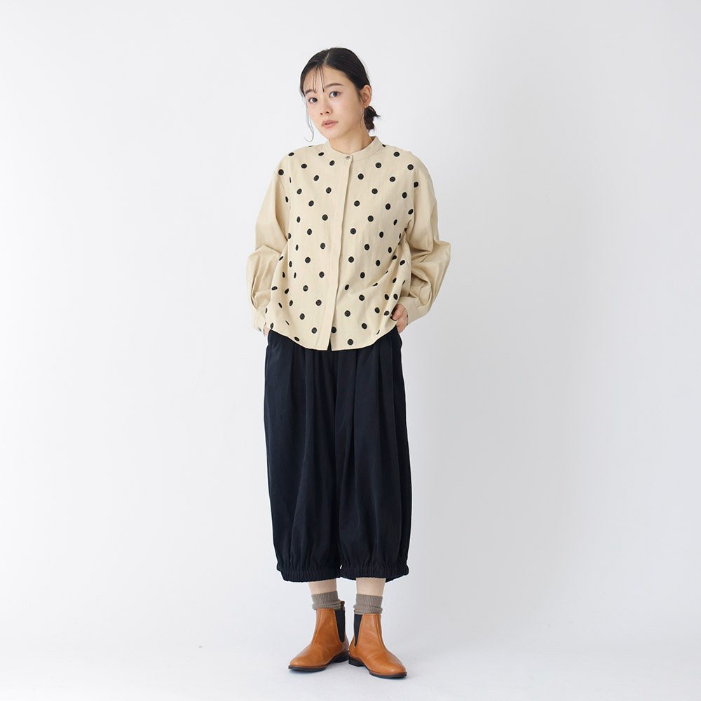 コットンツイル起毛エッグパンツ