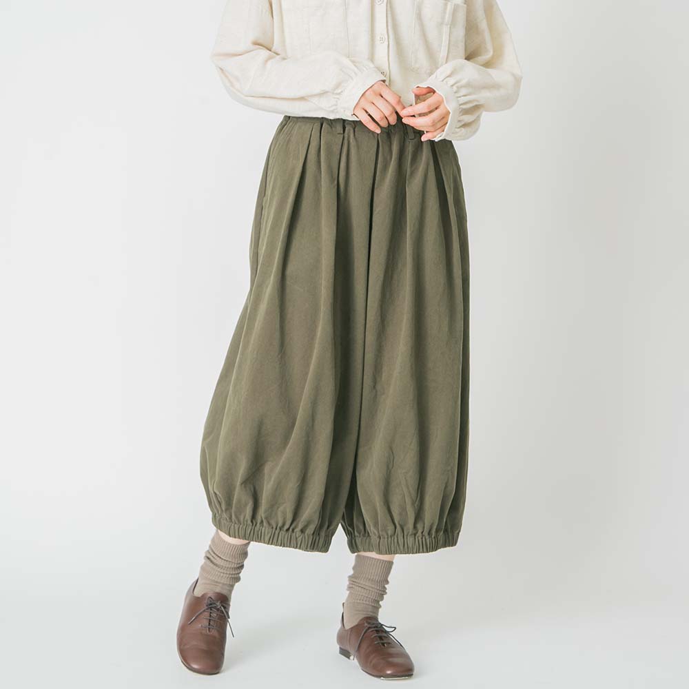 コットンツイル起毛エッグパンツ