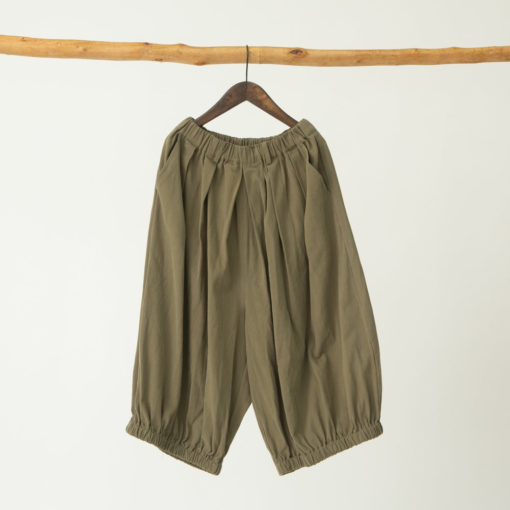 コットンツイル起毛エッグパンツ