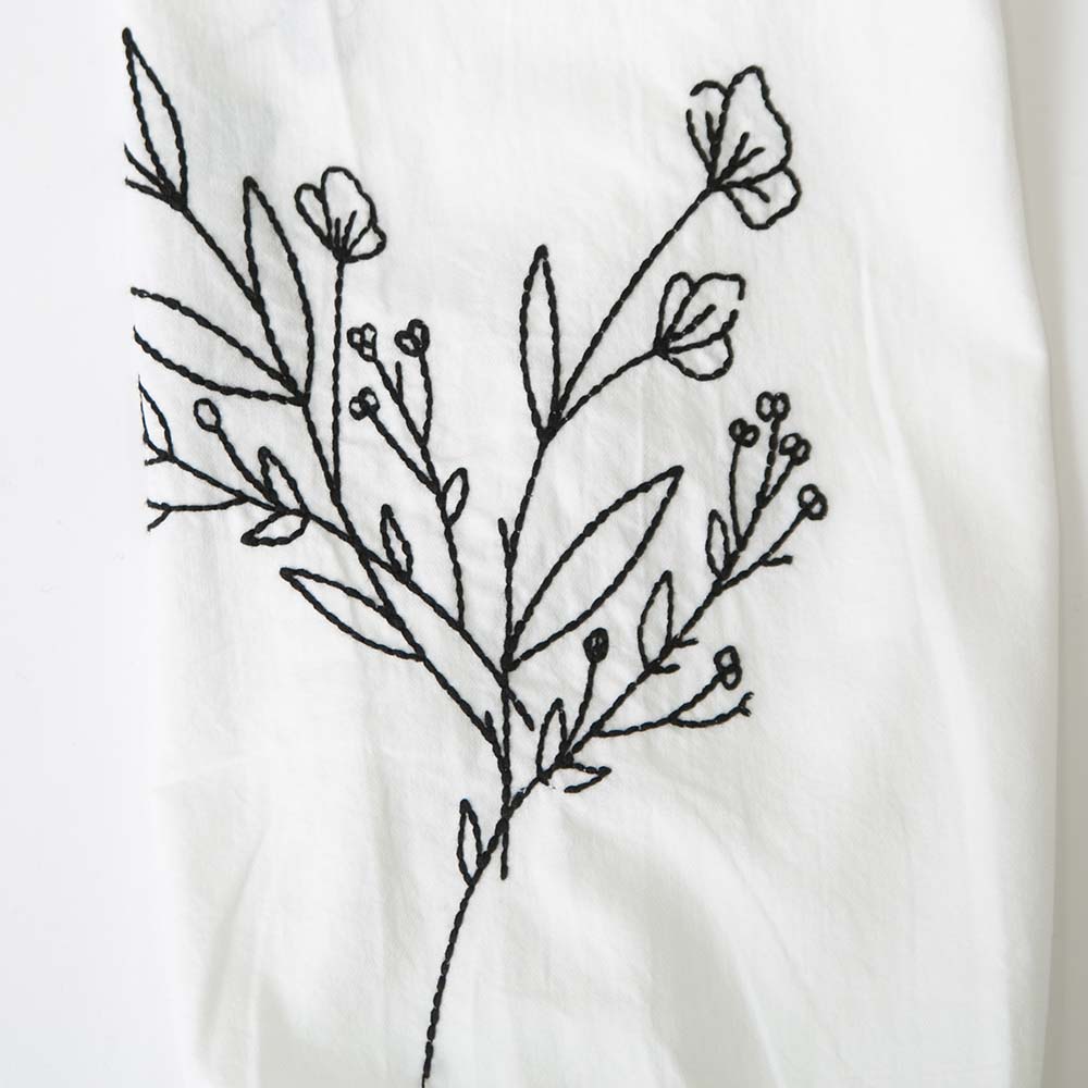 45R　フラワー　花柄　スカート　ペチスカート　刺繍 綿　コットン　レース メッシュ×フラワー刺繍レーススカート | natural couture(ナチュラル