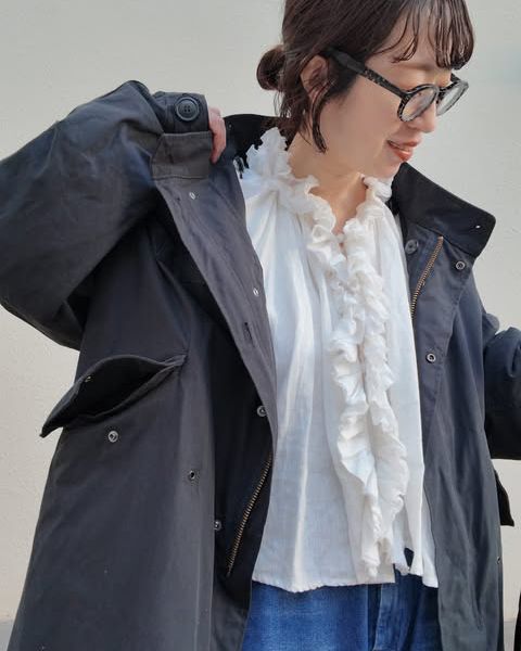 新品未使用‼️TUTIE ツチエ　tomomiさんコラボ　リネンブラウス TUTIE.｜【tomomiさんコラボ】リネンエアーウォッシュフリルブラウス