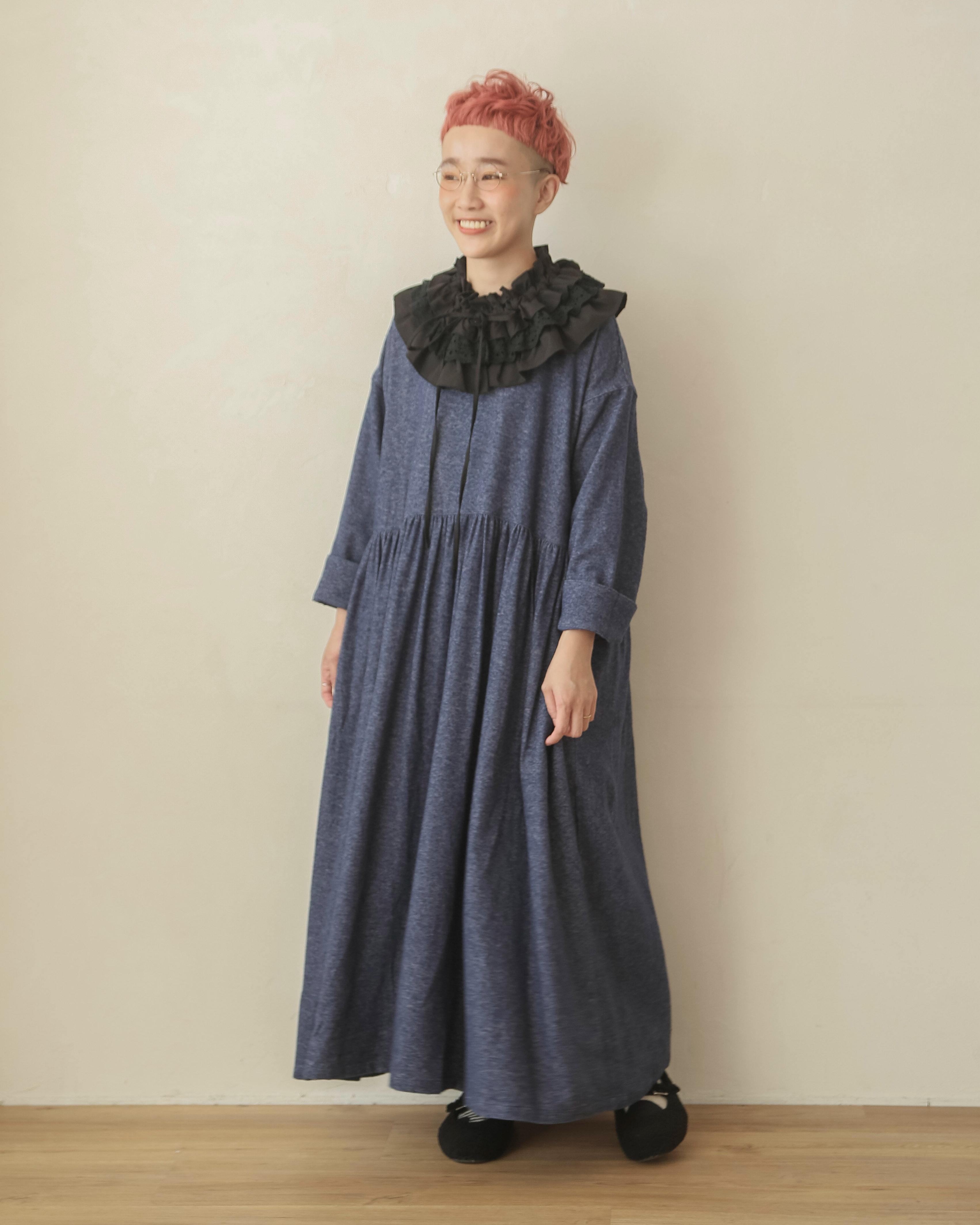 受付終了【yukaさんコラボ】コットン起毛ギャザーワンピース/ 11