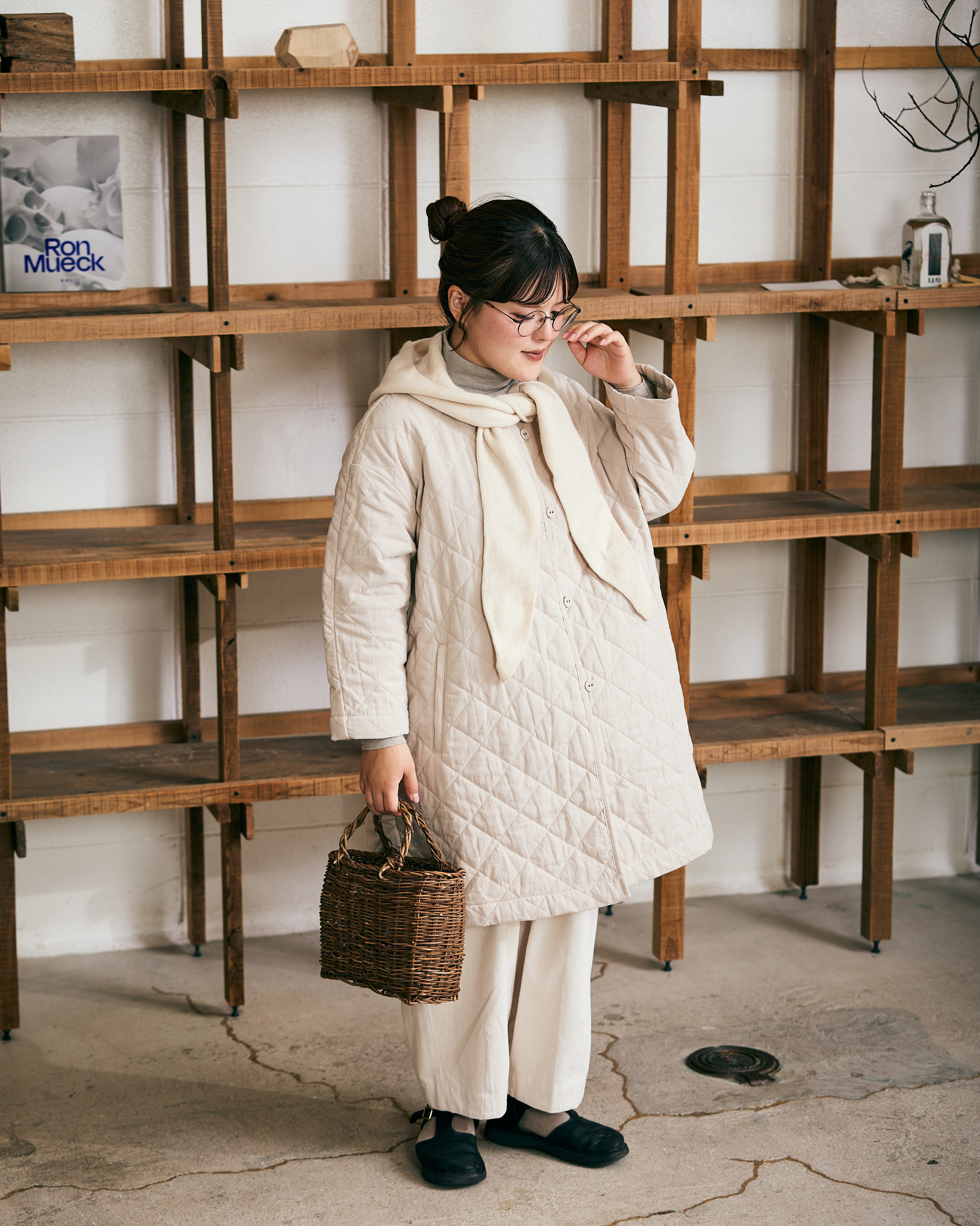 【値下げ】regleam パディングAラインコート　ベージュ Aラインマウンテンコート｜A LINE MOUNTAIN COATの通販｜regleam