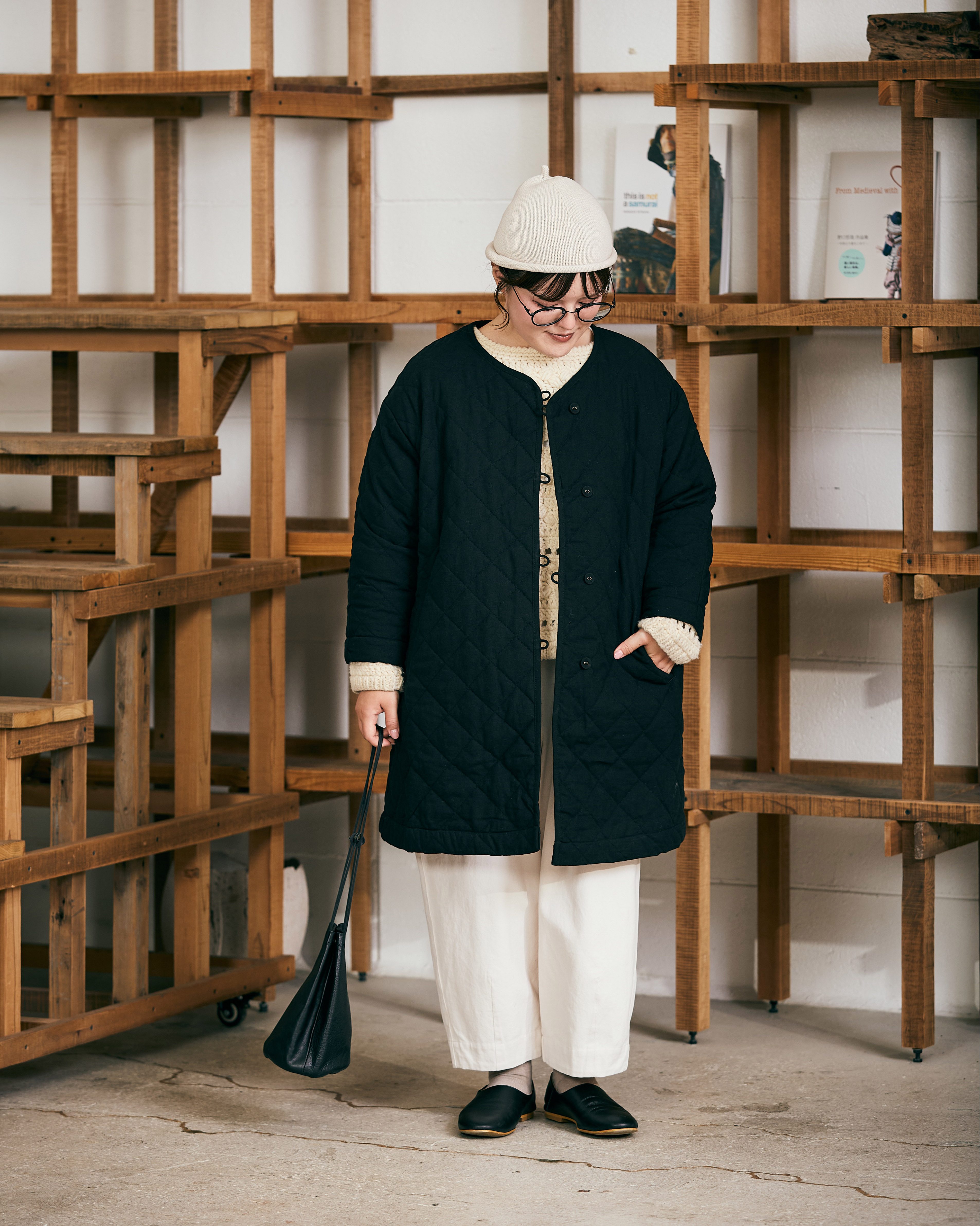 yori キルティングコート　ベージュ　新品未使用 HYKE - HYKE キルティングライナーコート ベージュ 新品 サイズ5