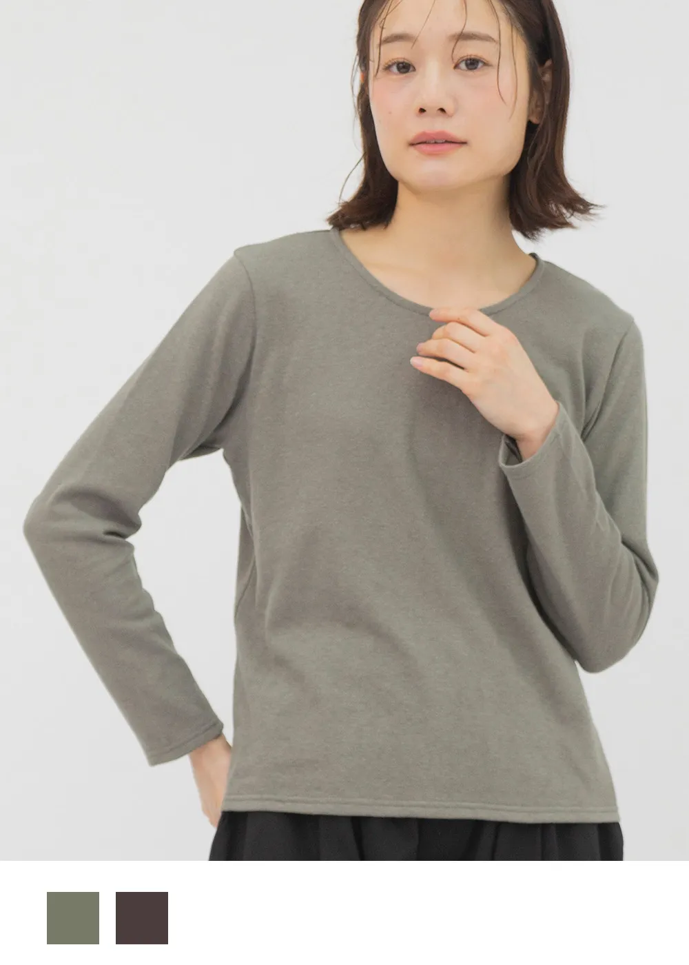 モデル身長：164ｃｍ　着用カラー：モスグリーン