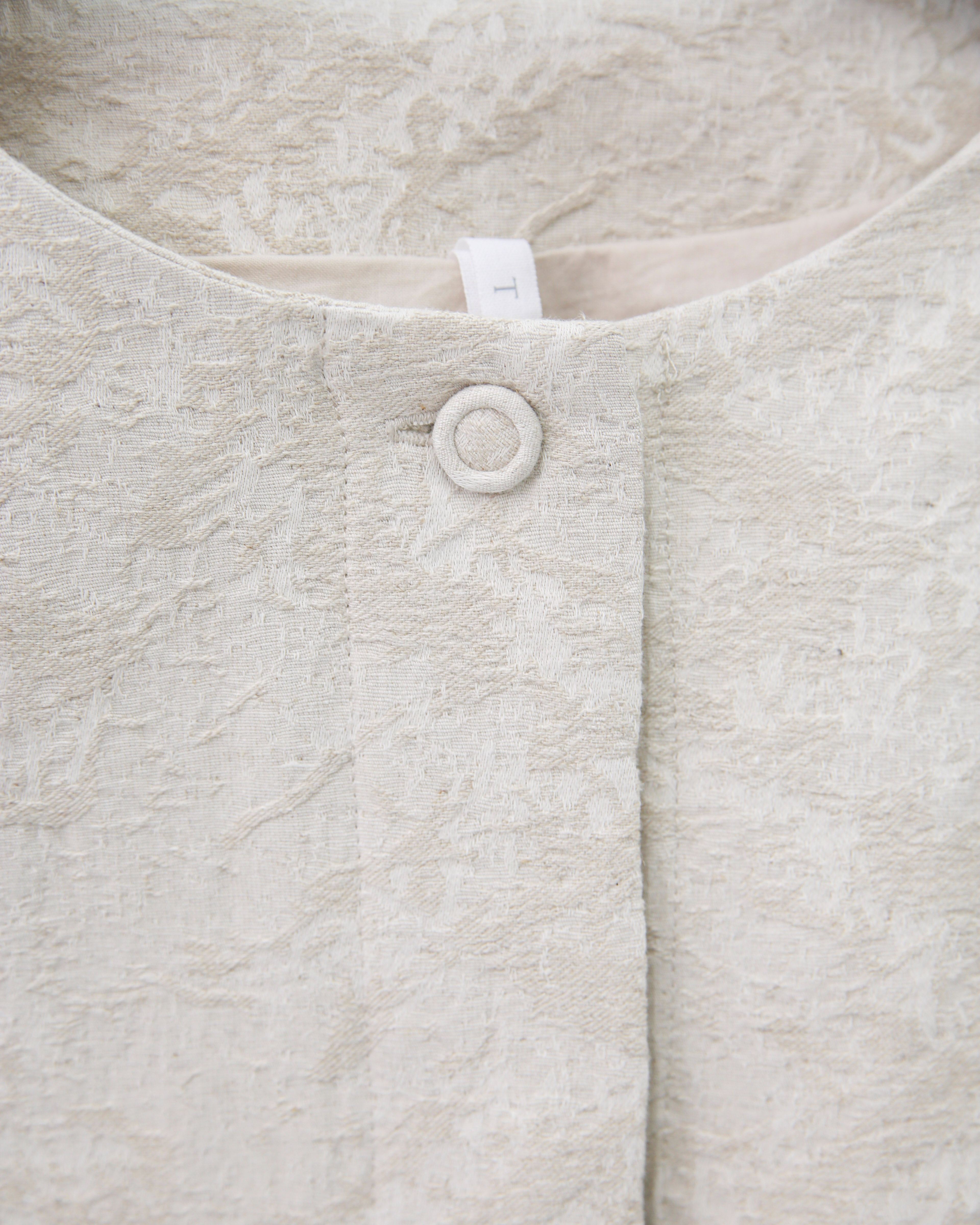 コットンリネンジャカードジャケット