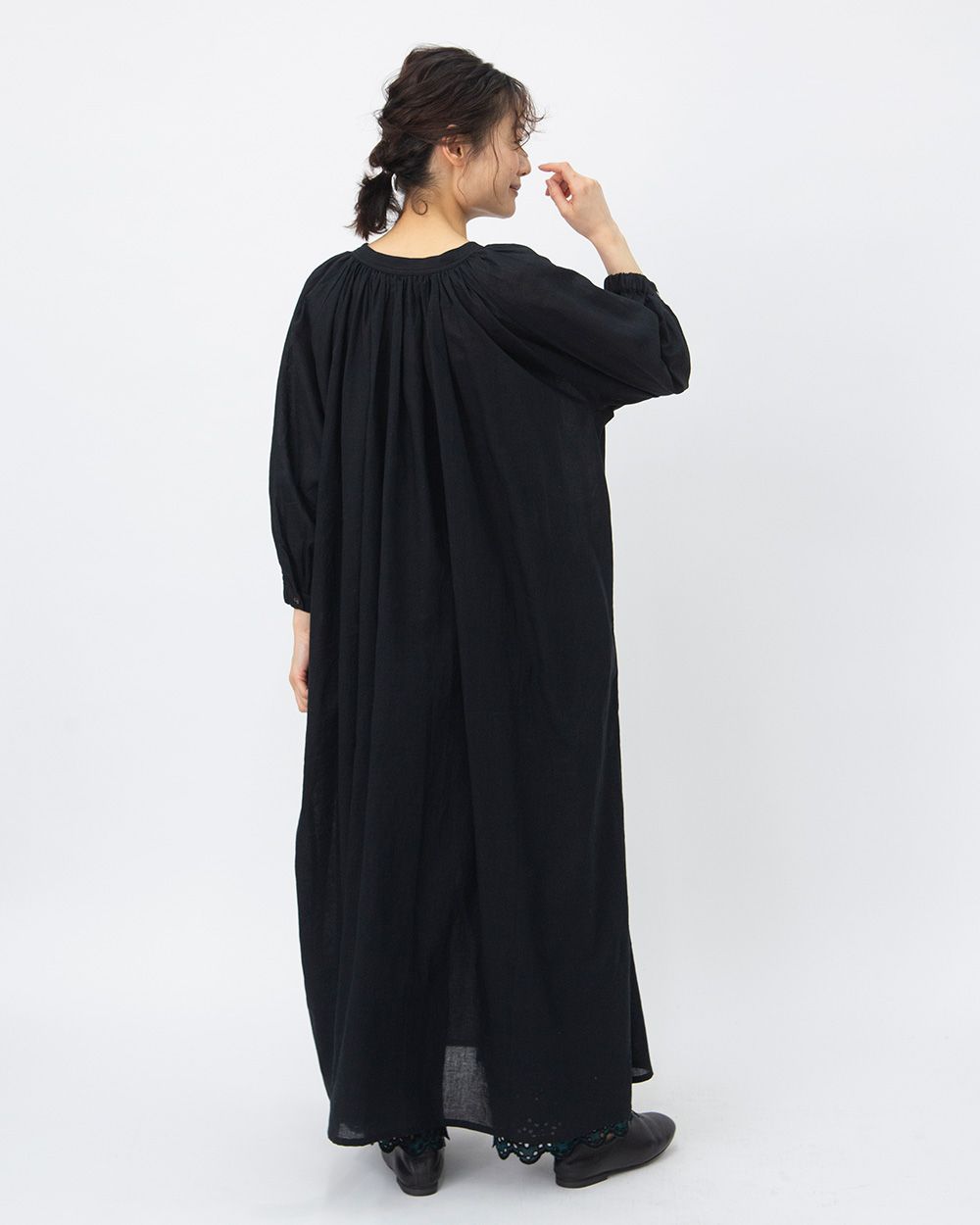 丈が選べる】コットンリネン2wayワンピース