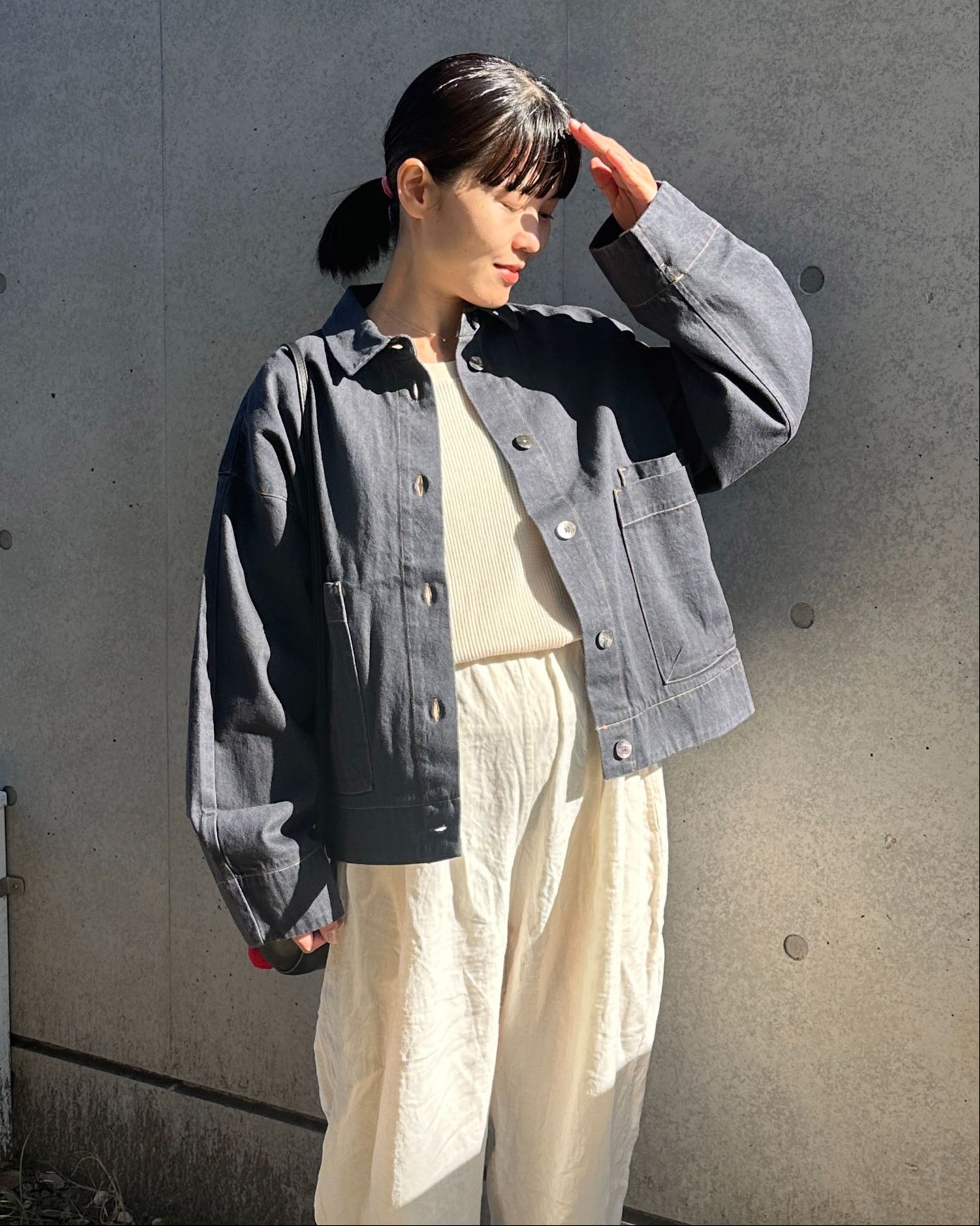 コットンデニムジャケット