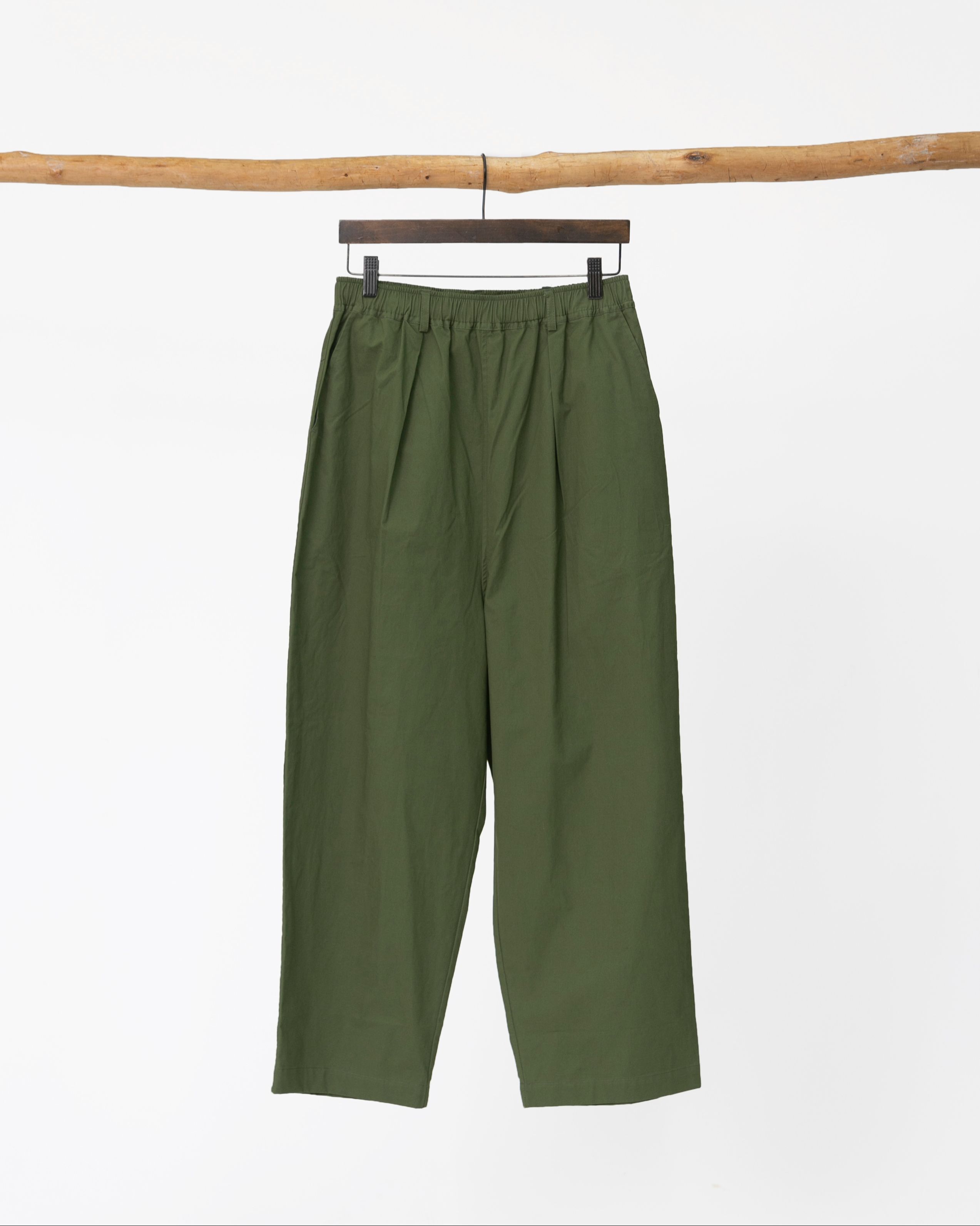 丈が選べる】コットンツイルタックパンツ