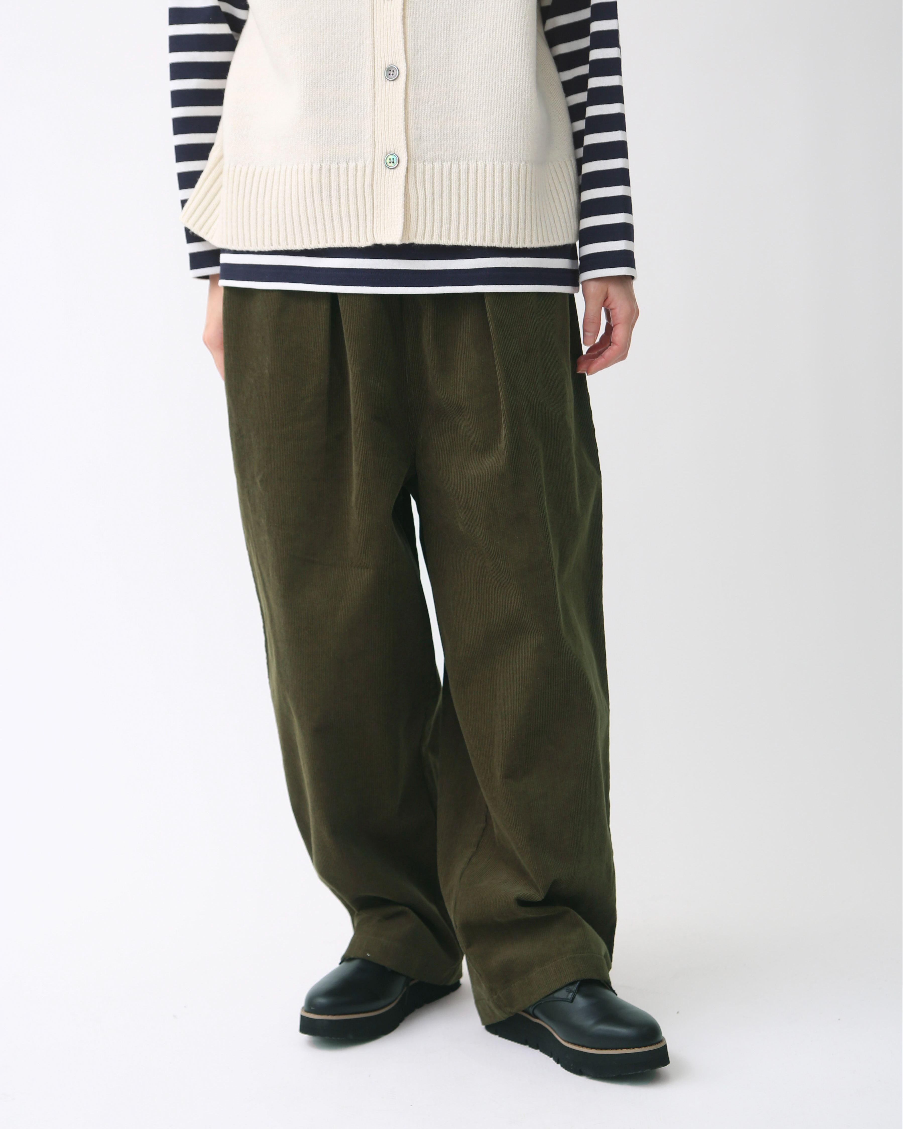 丈が選べる】コーデュロイタックパンツ