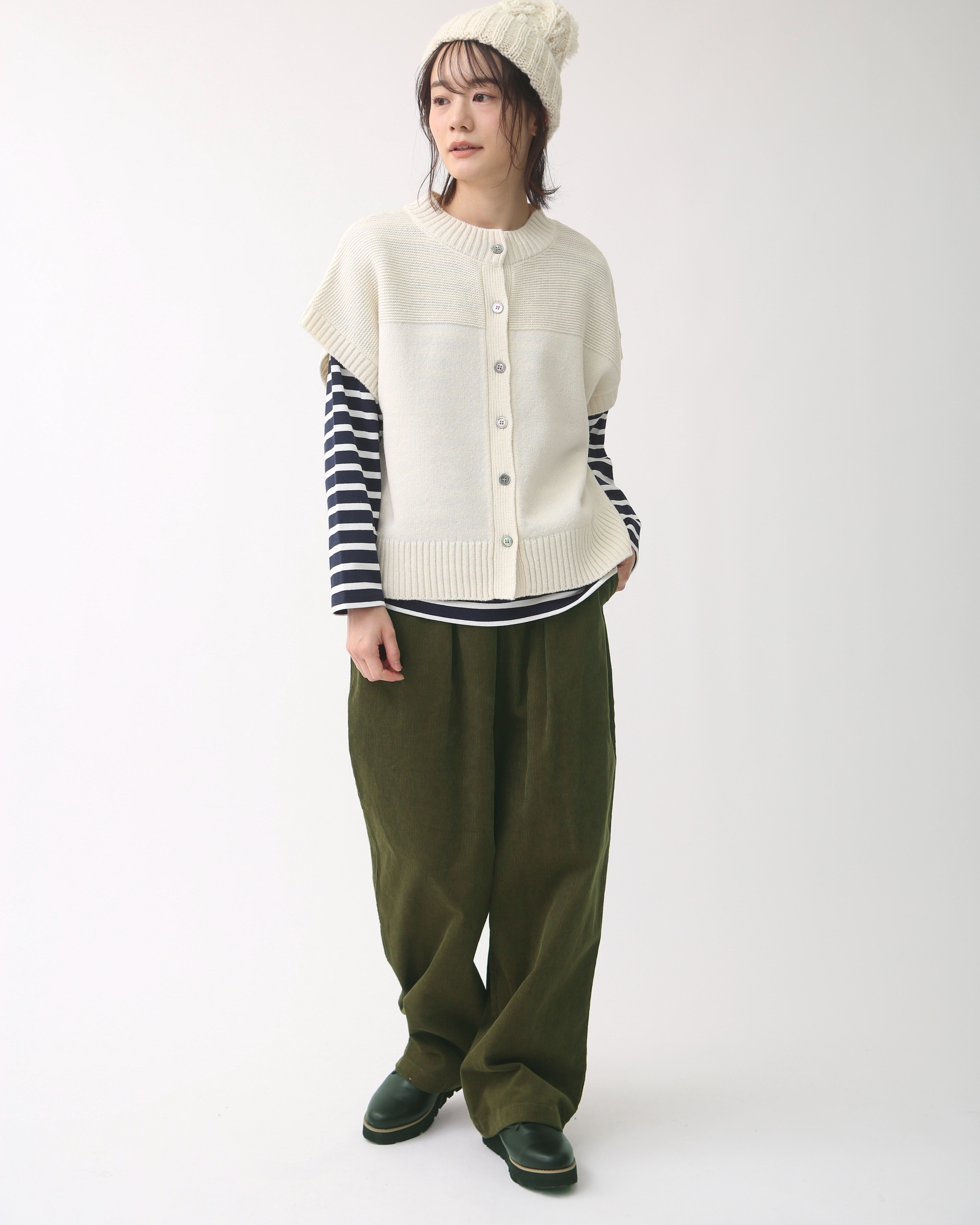 丈が選べる】コーデュロイタックパンツ