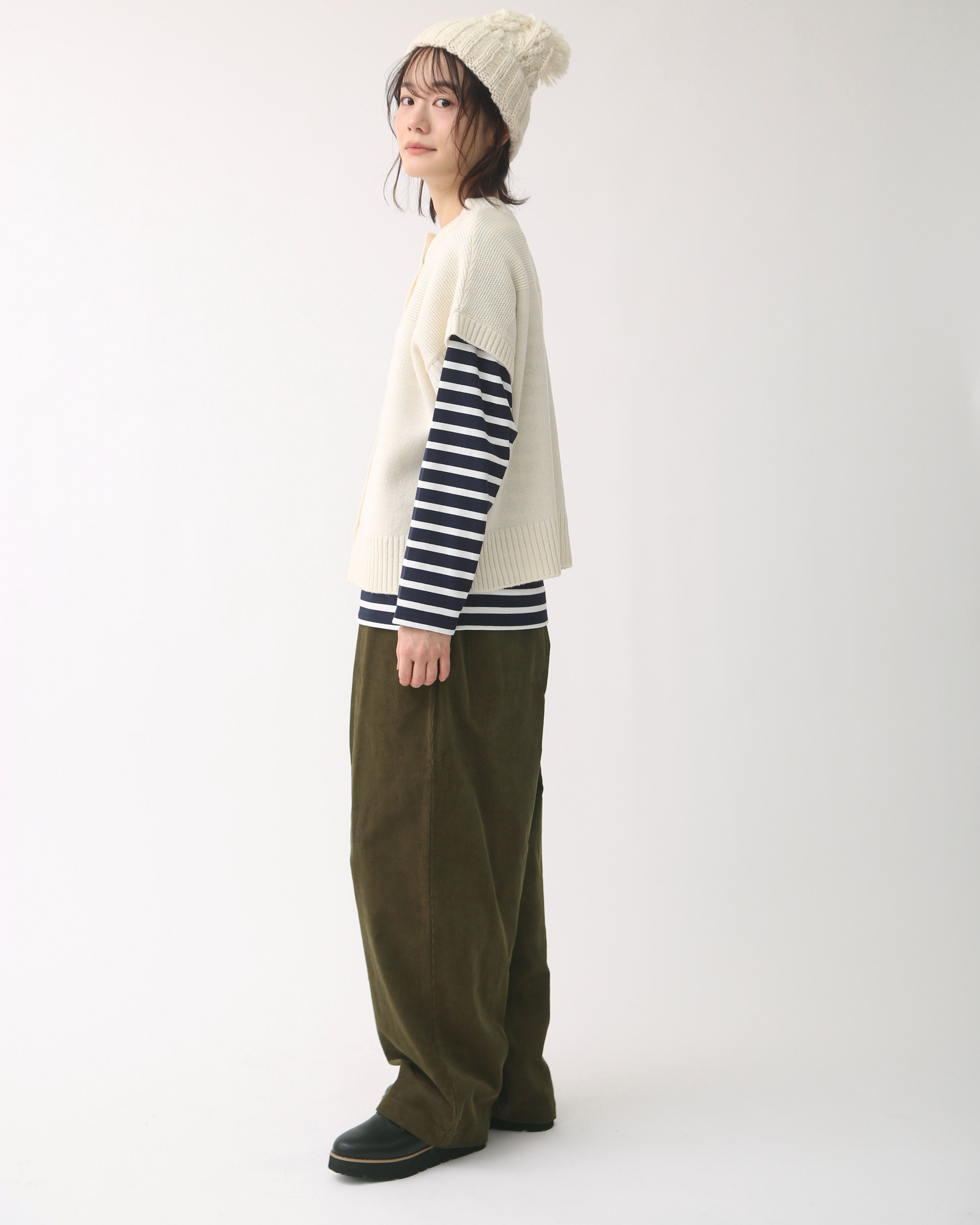 丈が選べる】コーデュロイタックパンツ