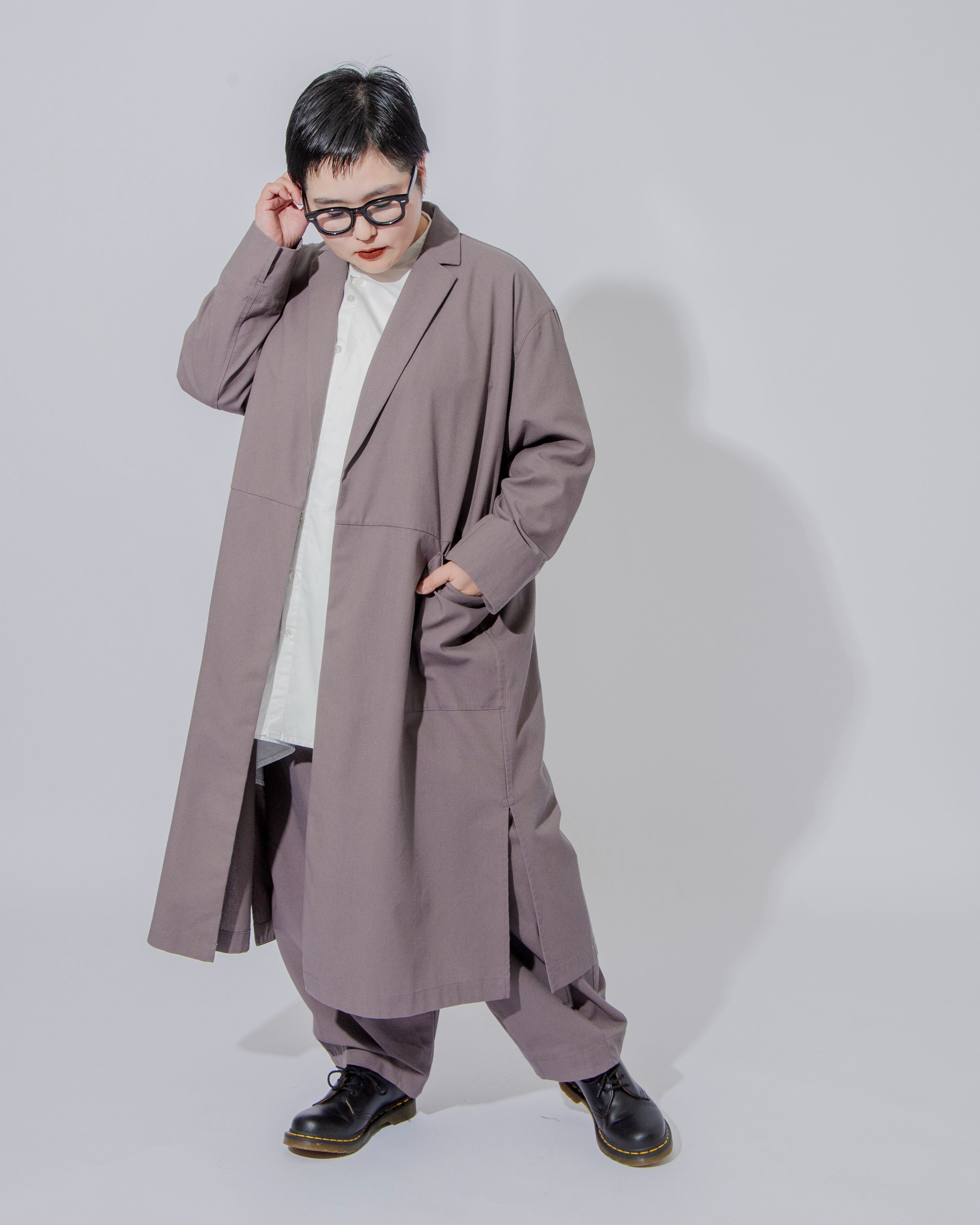 【みーのさんコラボ】コットンリネンテーラードコート