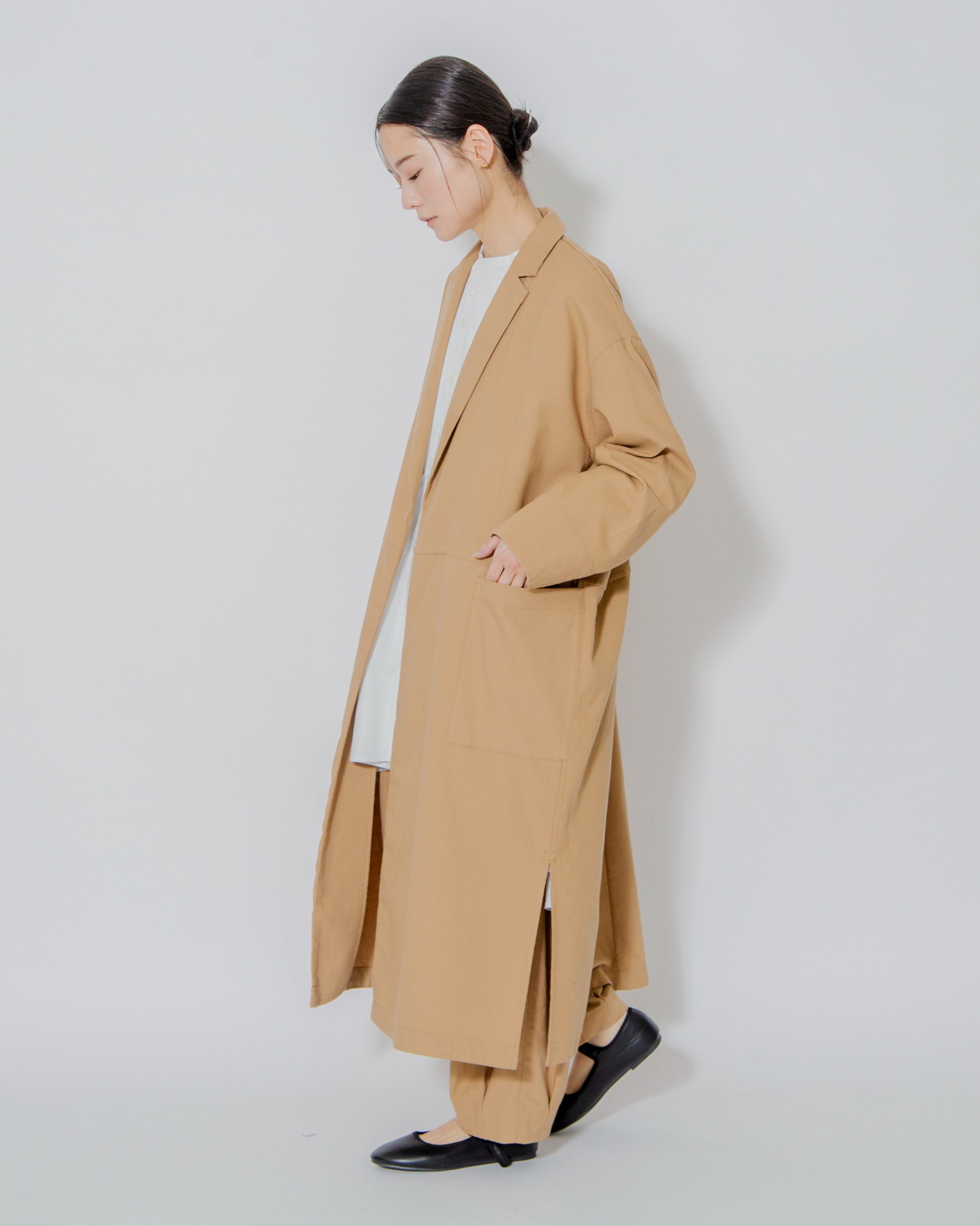 【みーのさんコラボ】コットンリネンテーラードコート