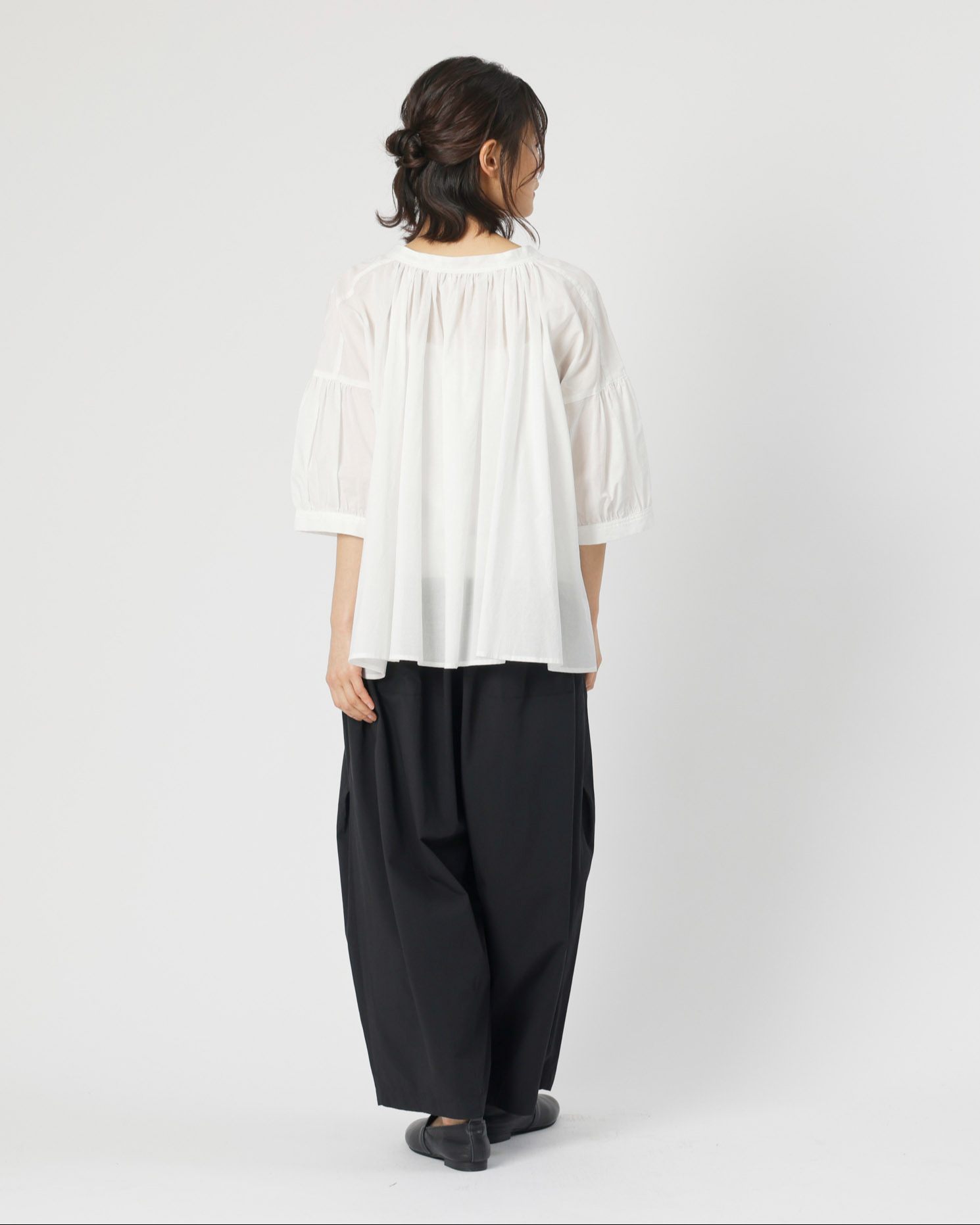 Florence326  シルクローンギャザーブラウス シルクローンギャザーブラウス | Whim Gazette(ウィム ガゼット