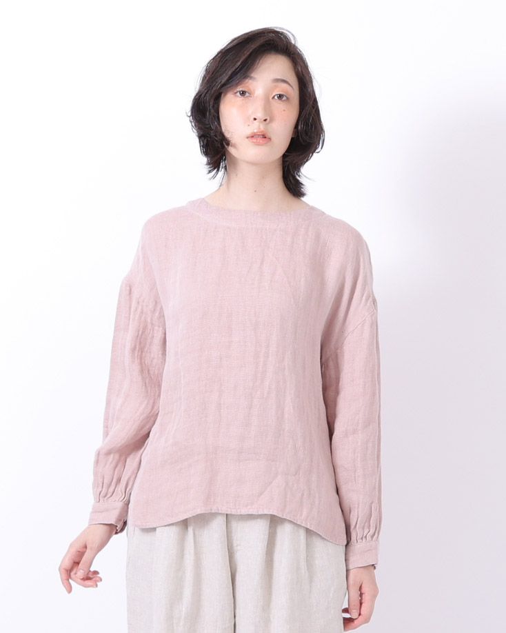 リネンダブルガーゼブラウス