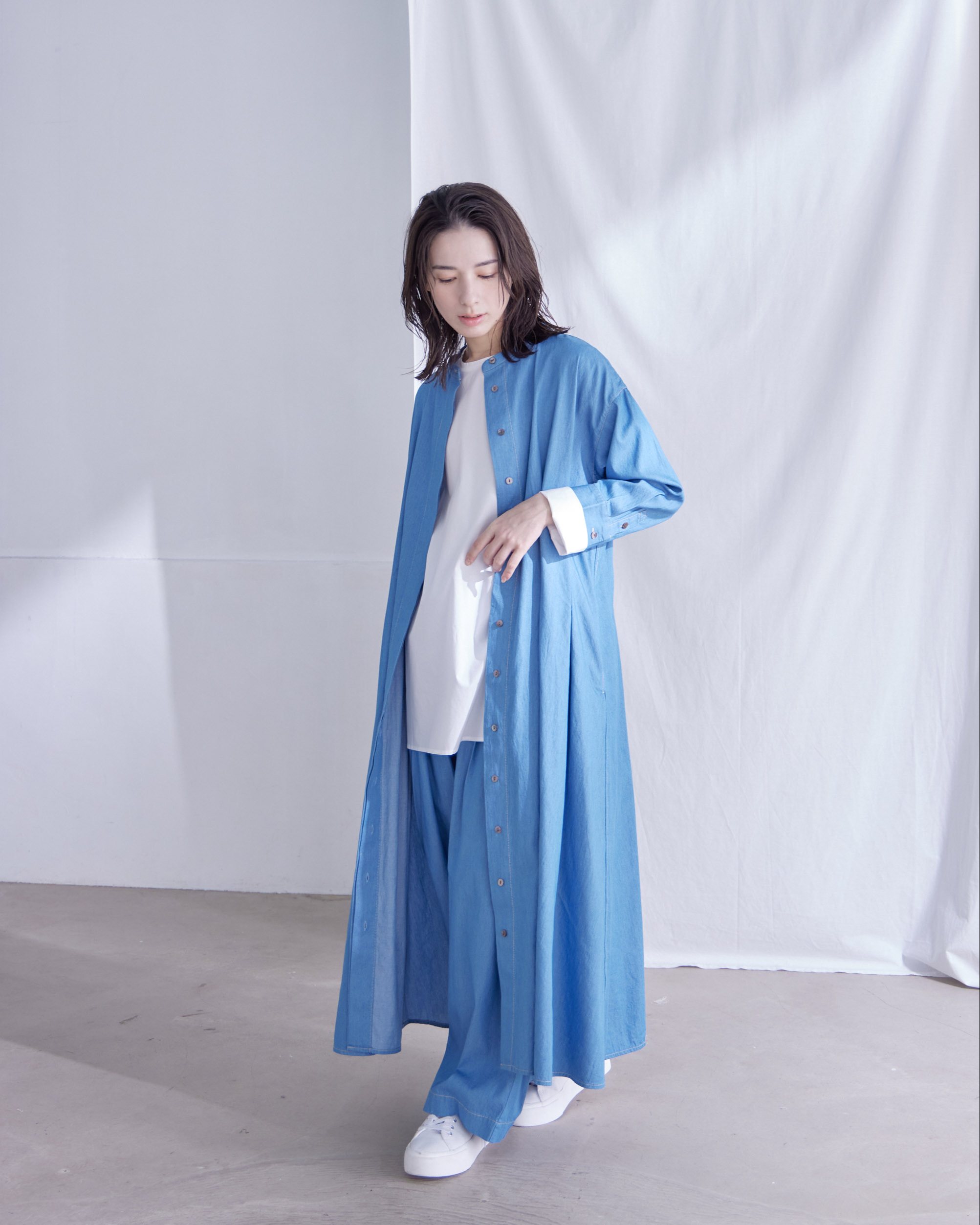 T. ライトオンスデニムワンピース