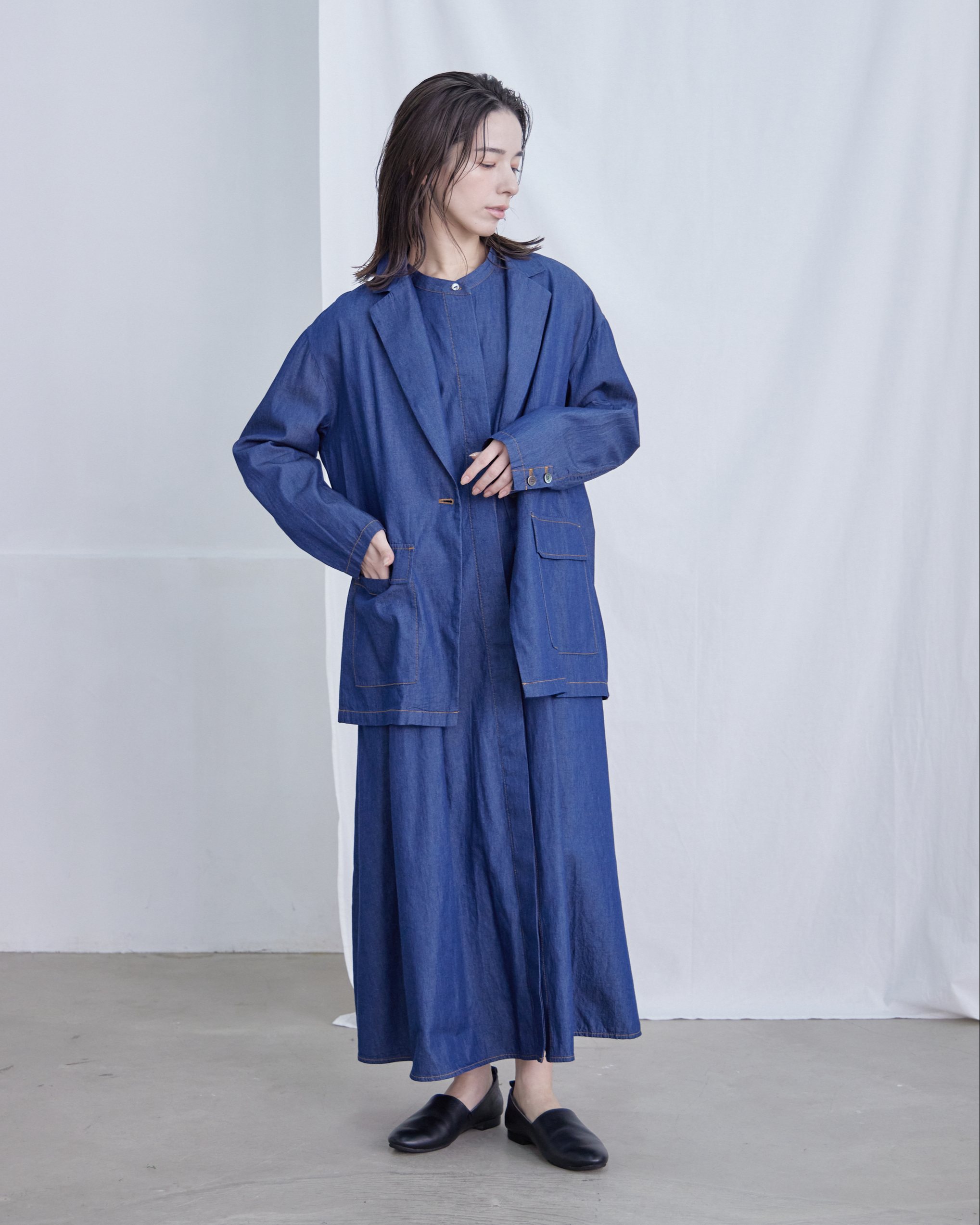 T. ライトオンスデニムワンピース