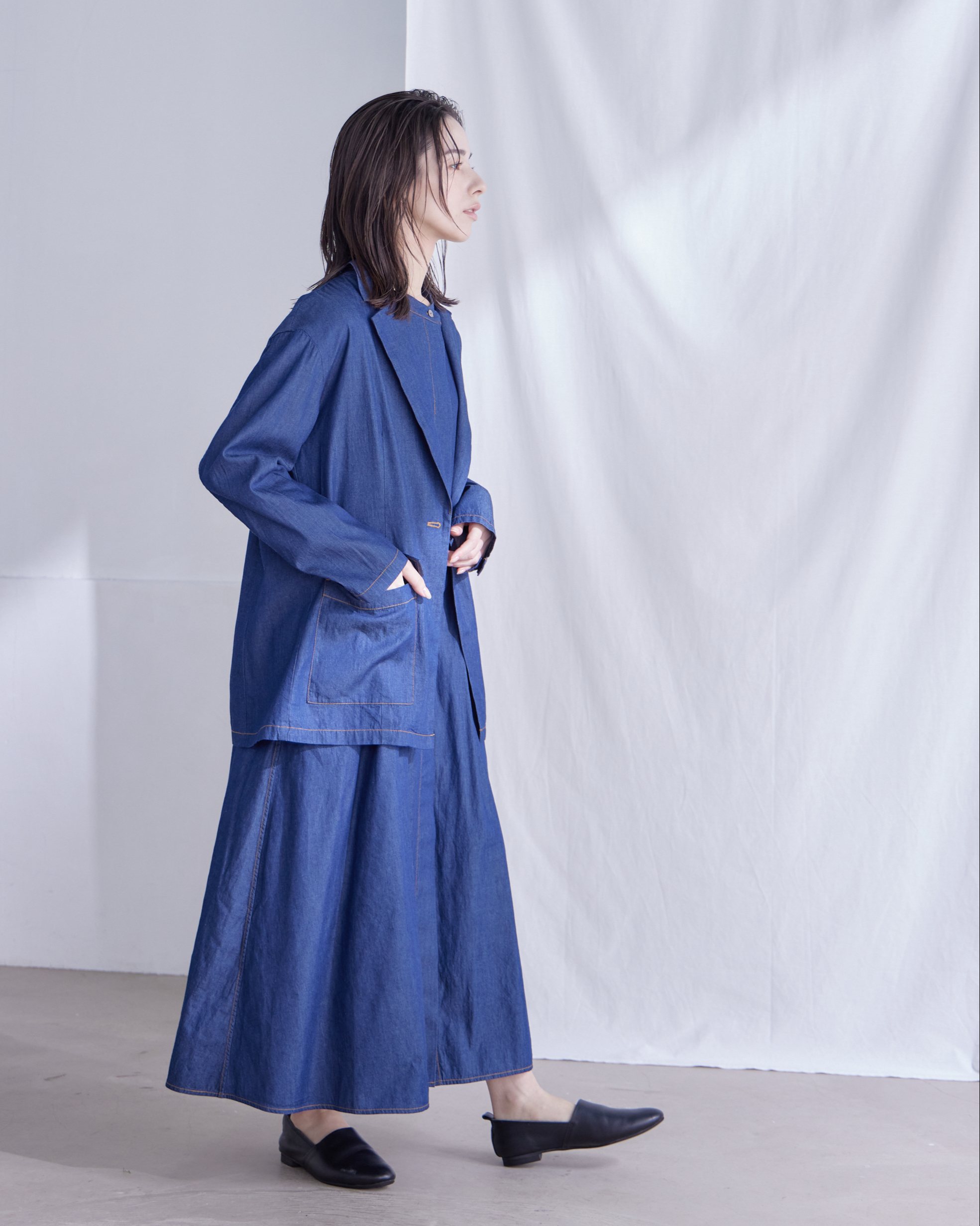 T. ライトオンスデニムワンピース