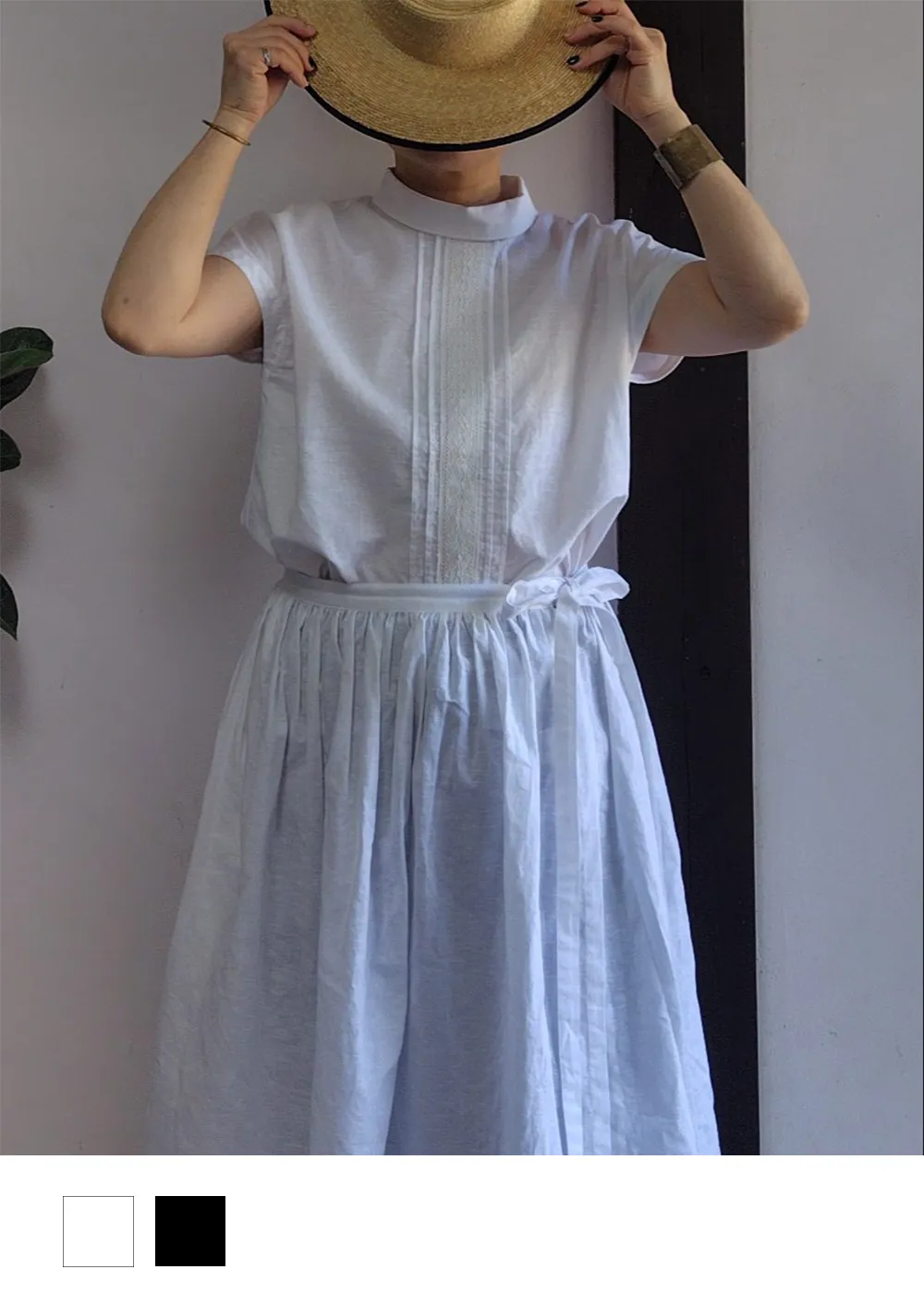 【Sachiさんコラボ】コットンリネンタックレースブラウス｜再販売