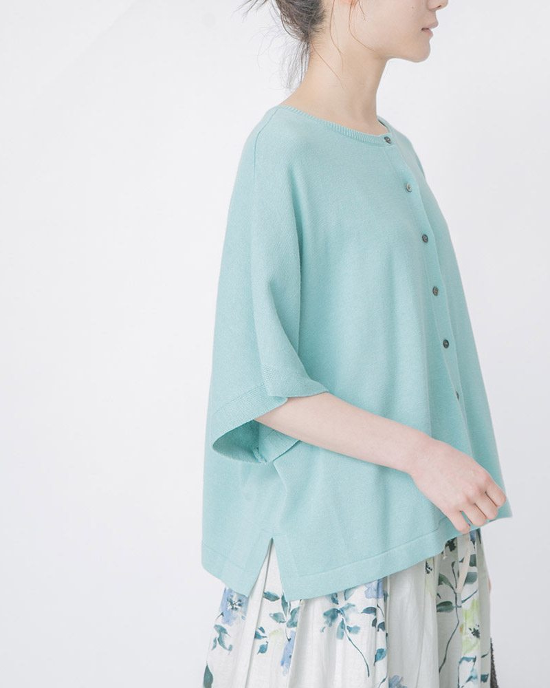 RITO リネン フリンジニットカーディガン チュニック丈 リト 楽天市場】リネンタッチ ショート丈 長袖 ニット カーディガン