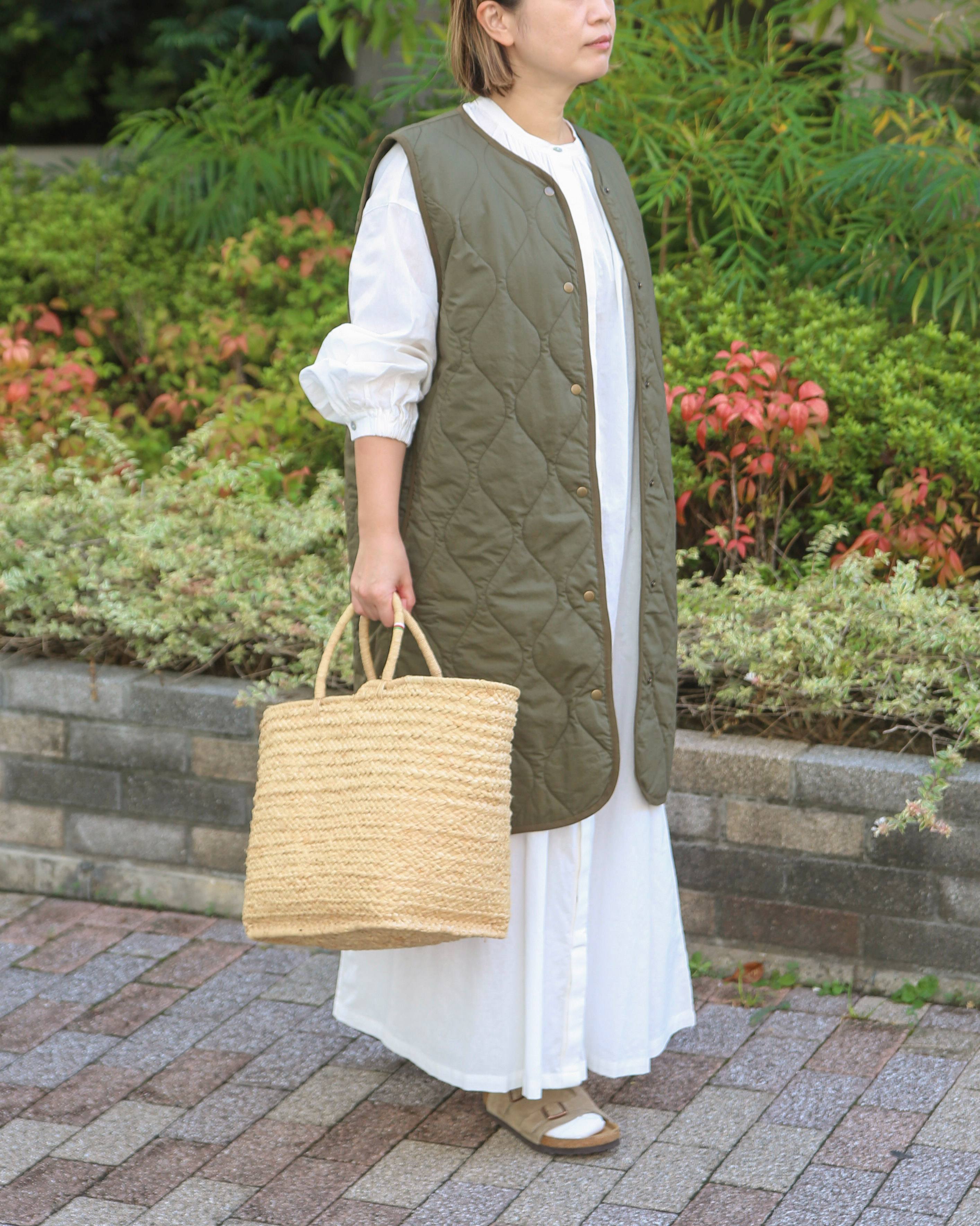 受付終了【ricoさんコラボ】コットン中綿キルティングベスト / 受注