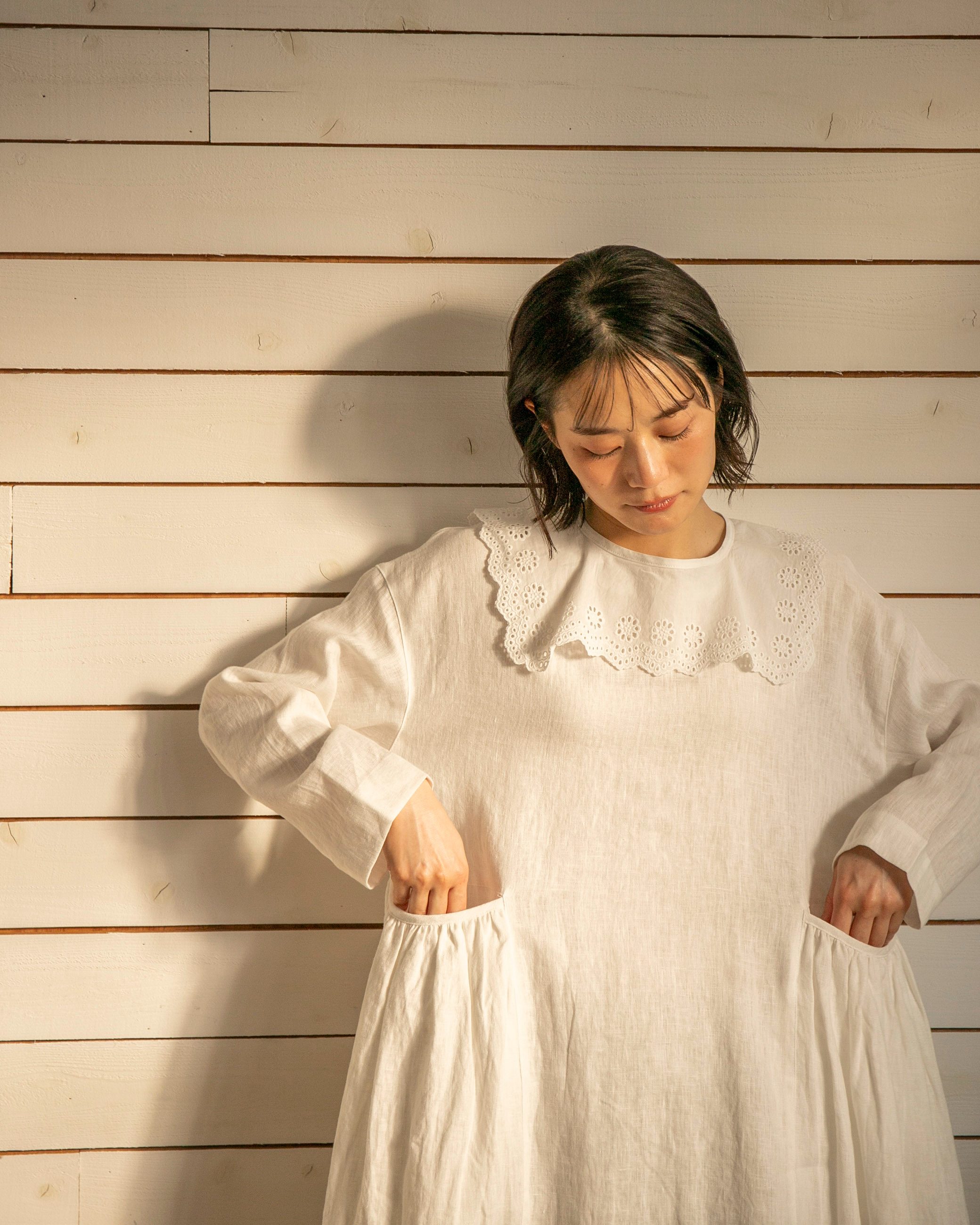 受付終了【Sachi×TUTIE.】コットン刺繍つけ襟｜受注生産｜4月末発送