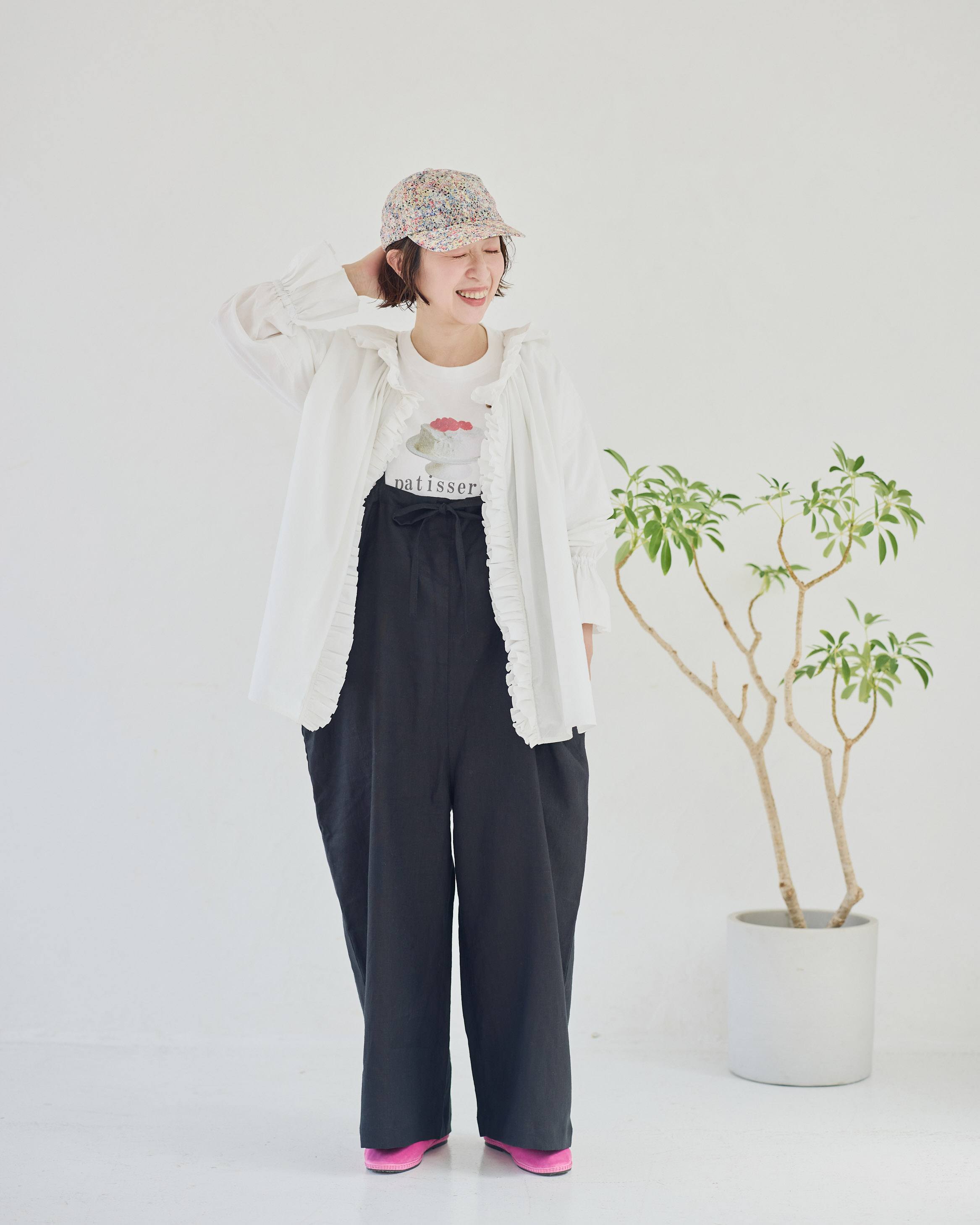 tomomi×TUTIE.】コットンローンフリルブラウス|先行予約|5月下旬発送 tomomi×TUTIE.】コットンローンフリルブラウス|先行予約|5月下旬発送