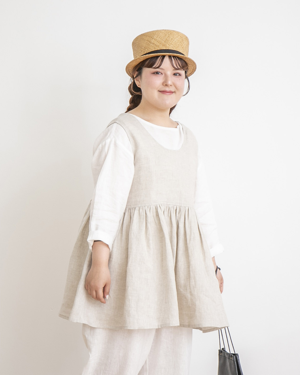 kawasaki×TUTIE.】リネンノースリーブチュニック|先行予約|5月下旬発送 kawasaki×TUTIE.】リネンノースリーブチュニック|先行予約|5月下旬発送