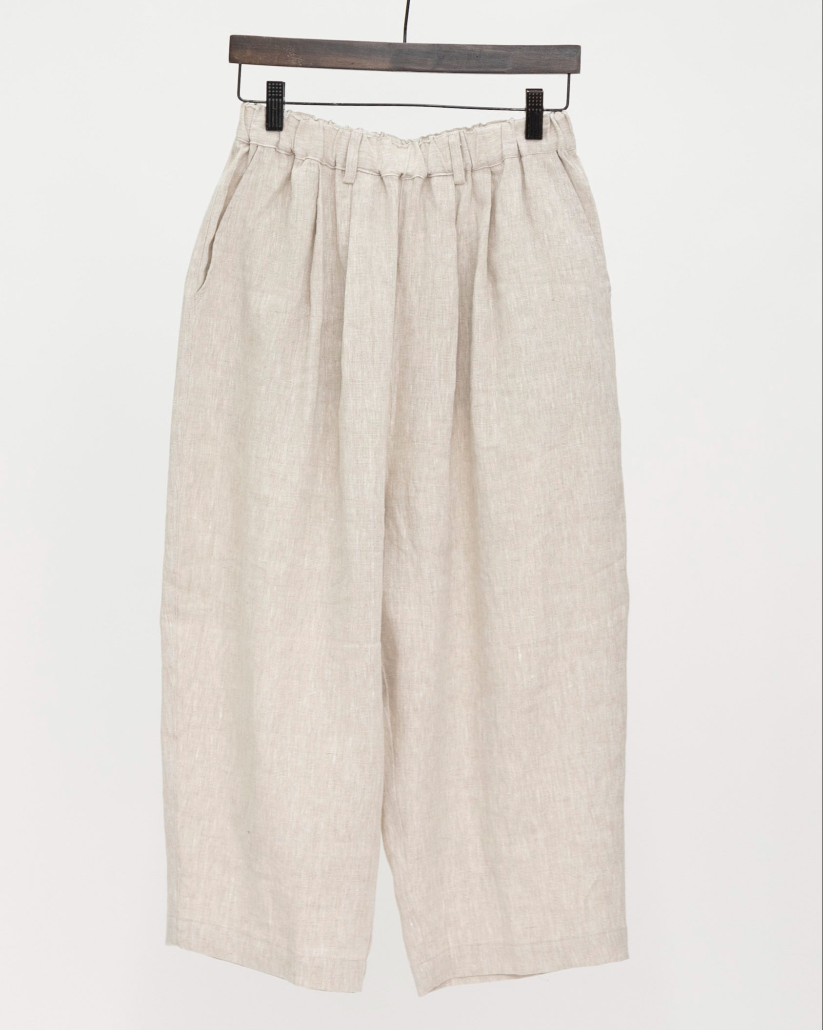 Sachi×TUTIE.】【丈が選べる】リネンギャザークロップドパンツ｜受注