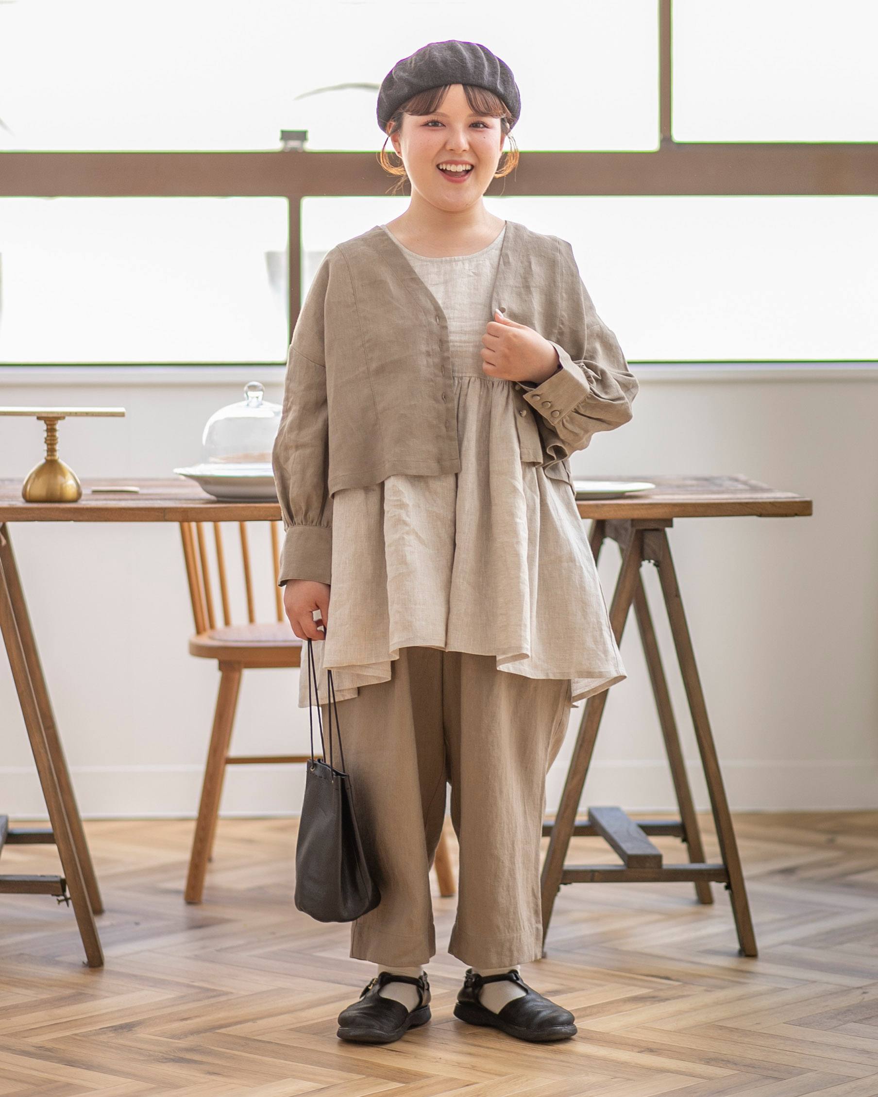 受付終了【kawasaki×TUTIE.】リネンタックパンツ｜先行予約｜5月下旬発送