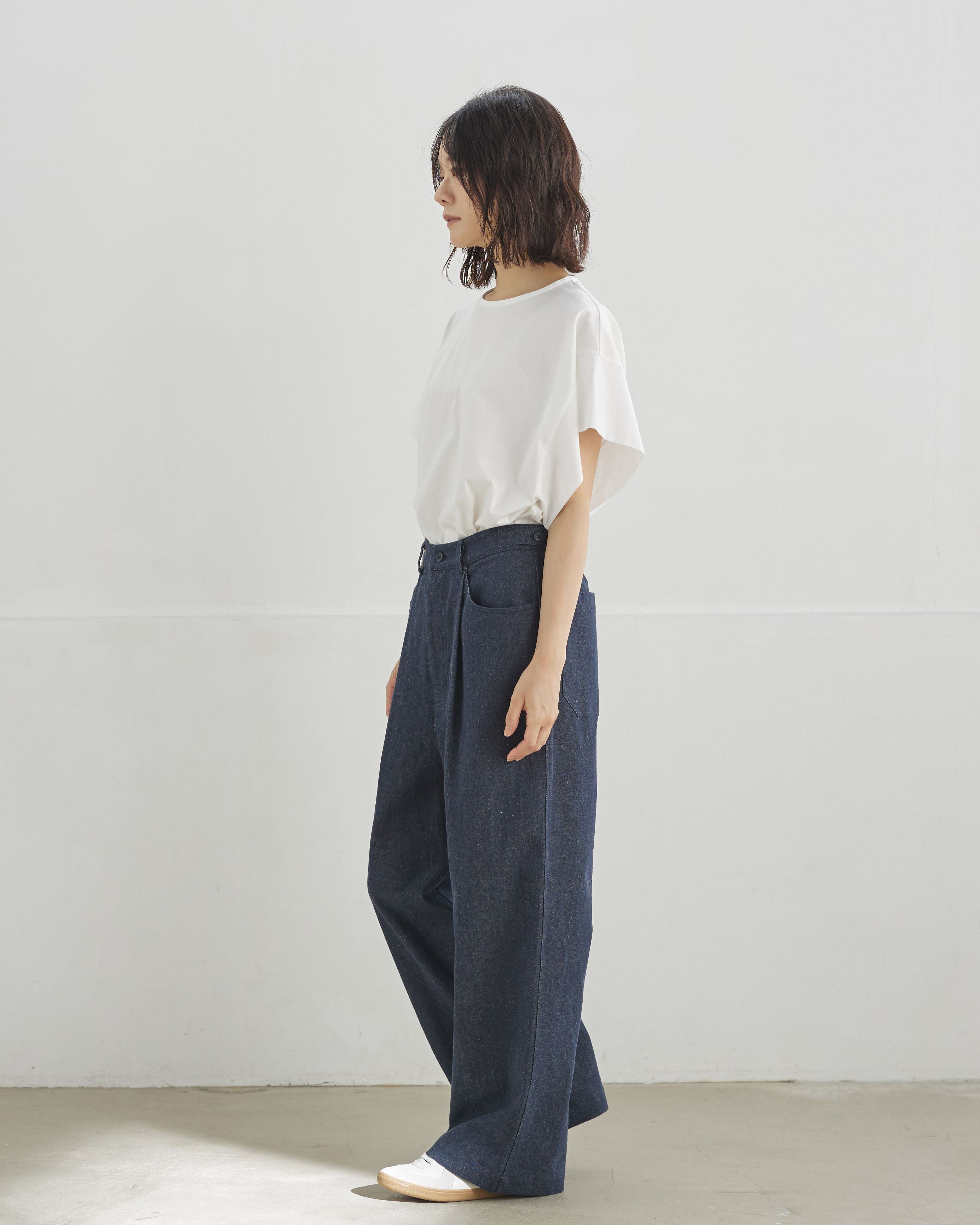 コットンリネン10OZデニムパンツ