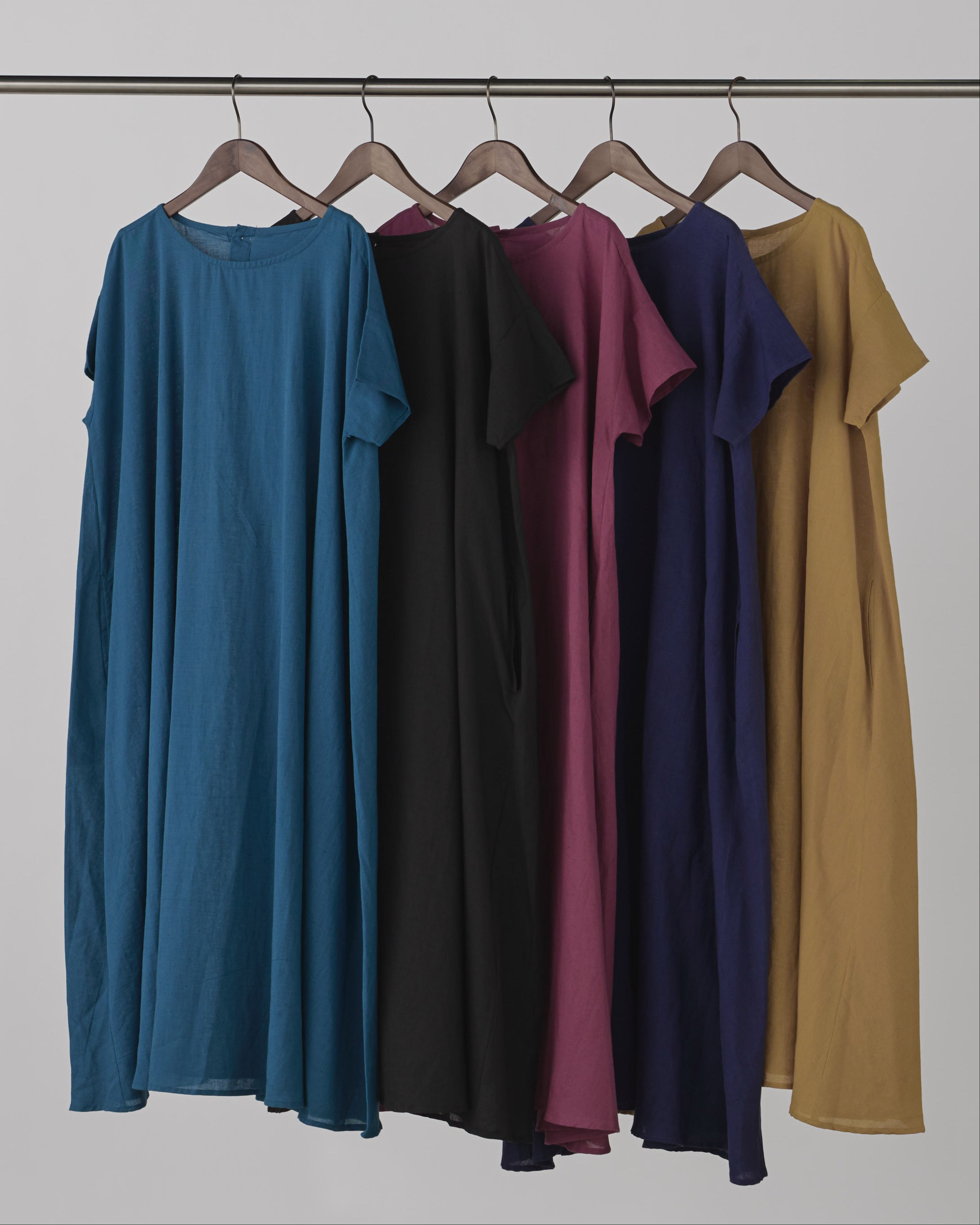 Gauze#✨コットンリネン ワンピース コットンリネンフレアワンピース/7月上旬出荷